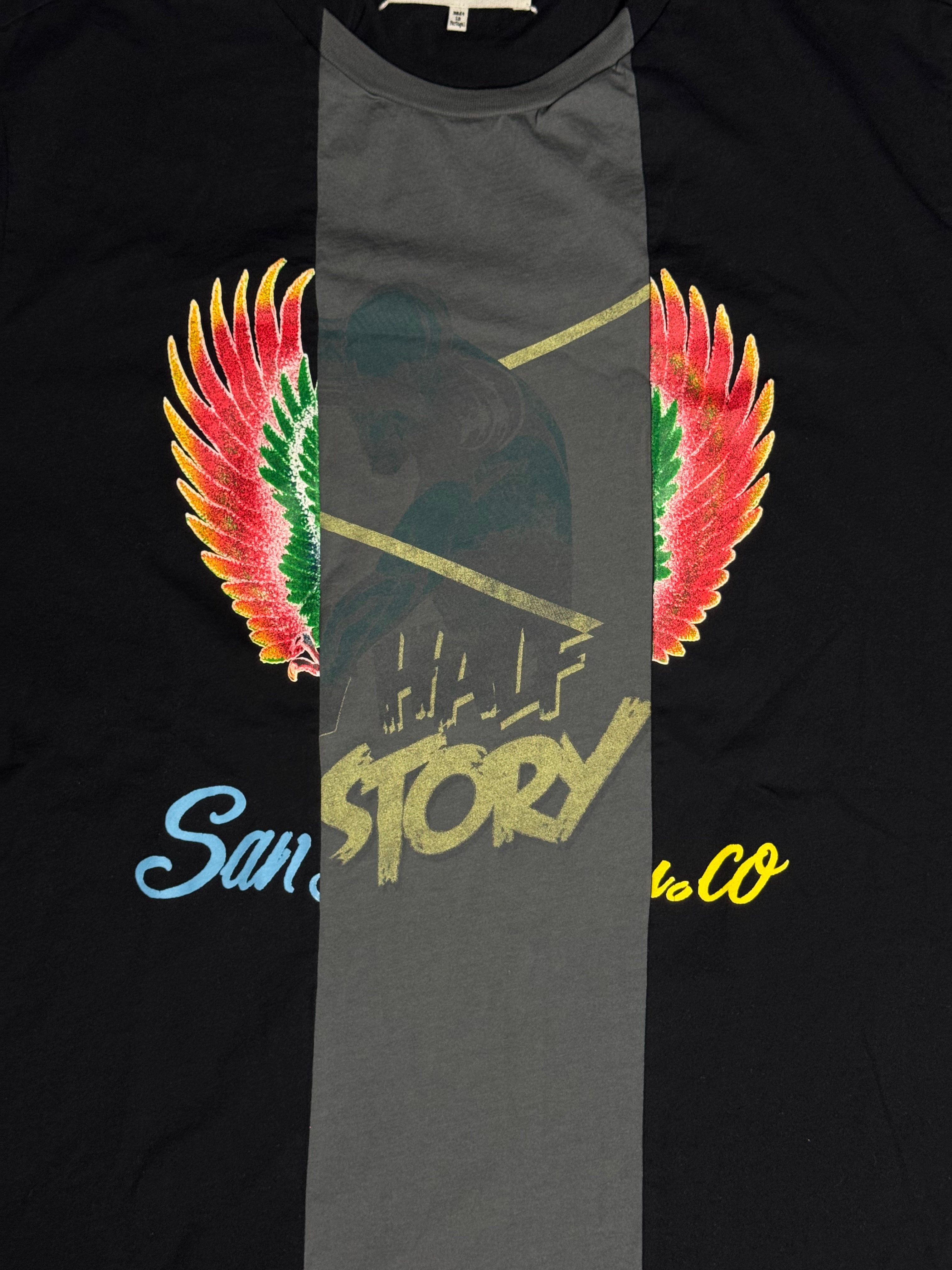 Split T-Shirt Black / Grey