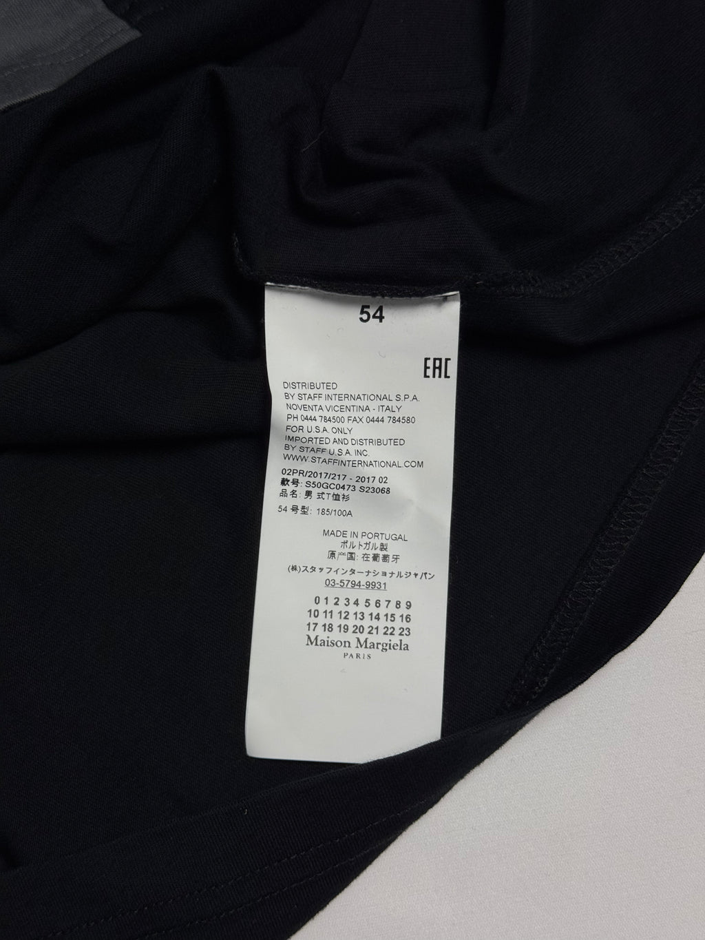 Split T-Shirt Black / Grey
