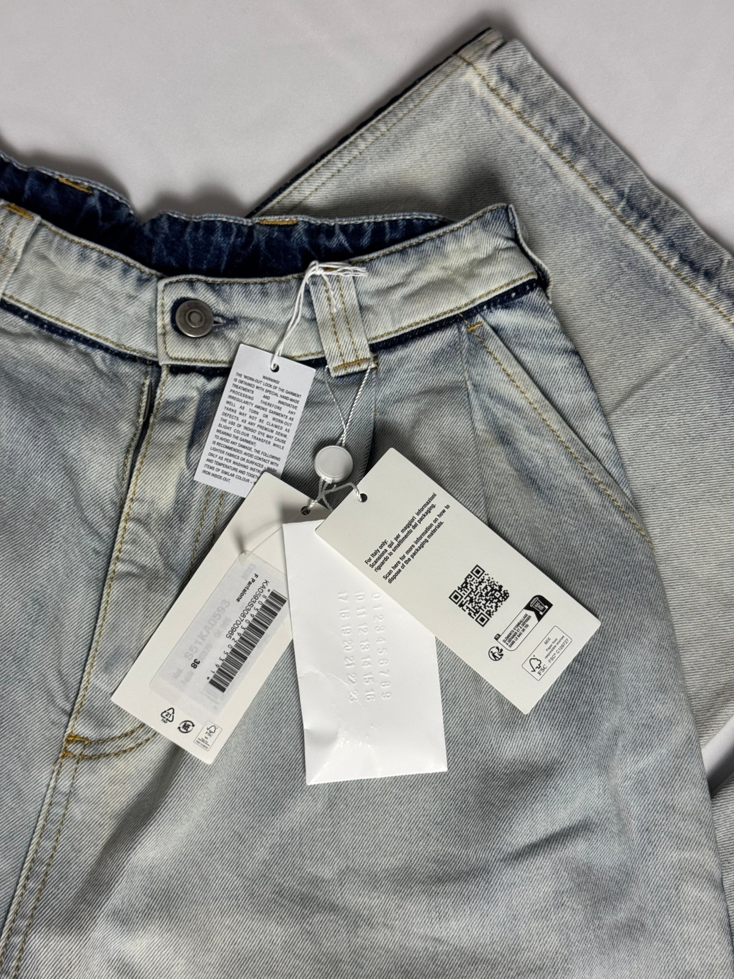 Wide Leg Jeans Faded White