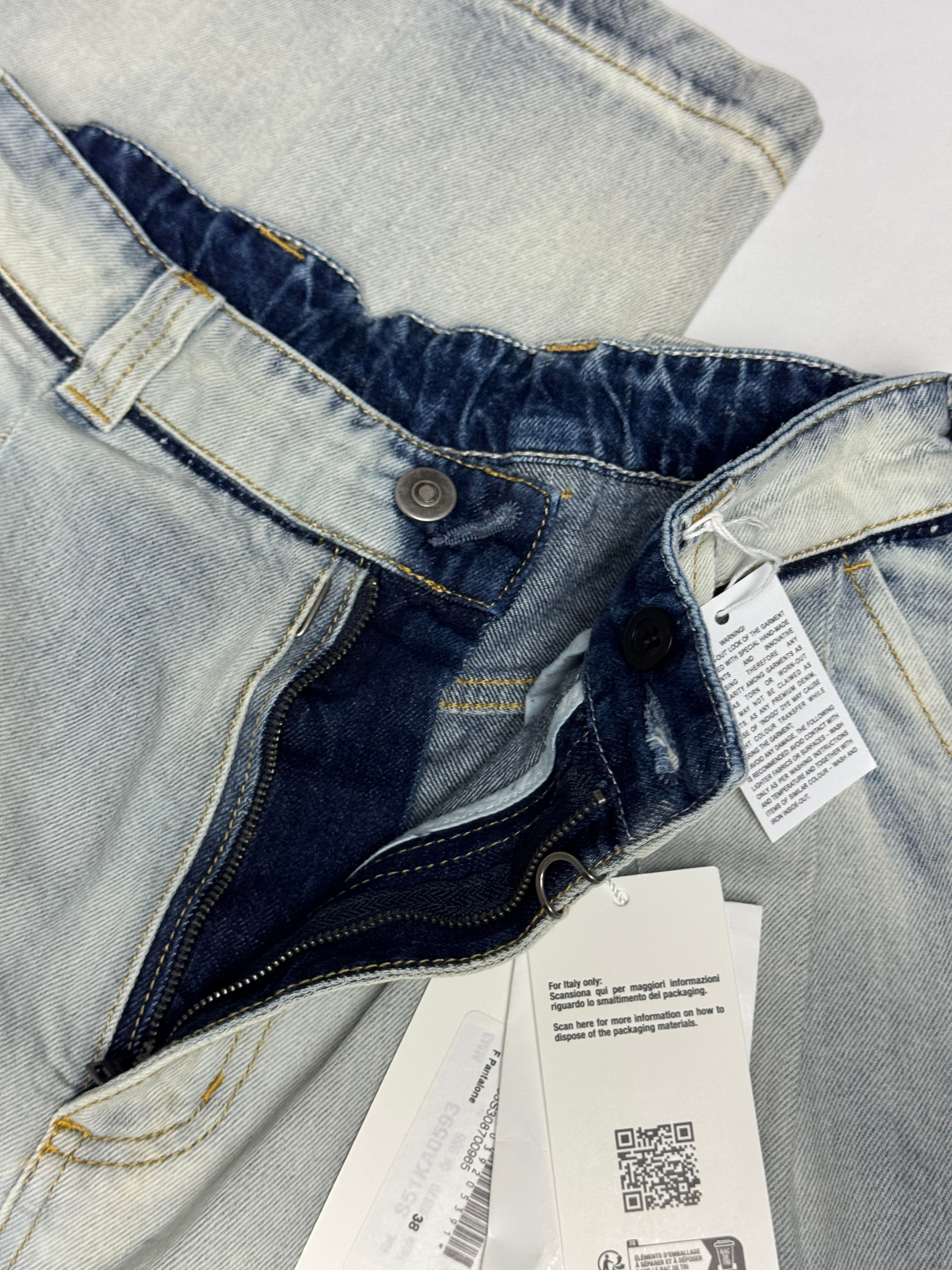 Wide Leg Jeans Faded White