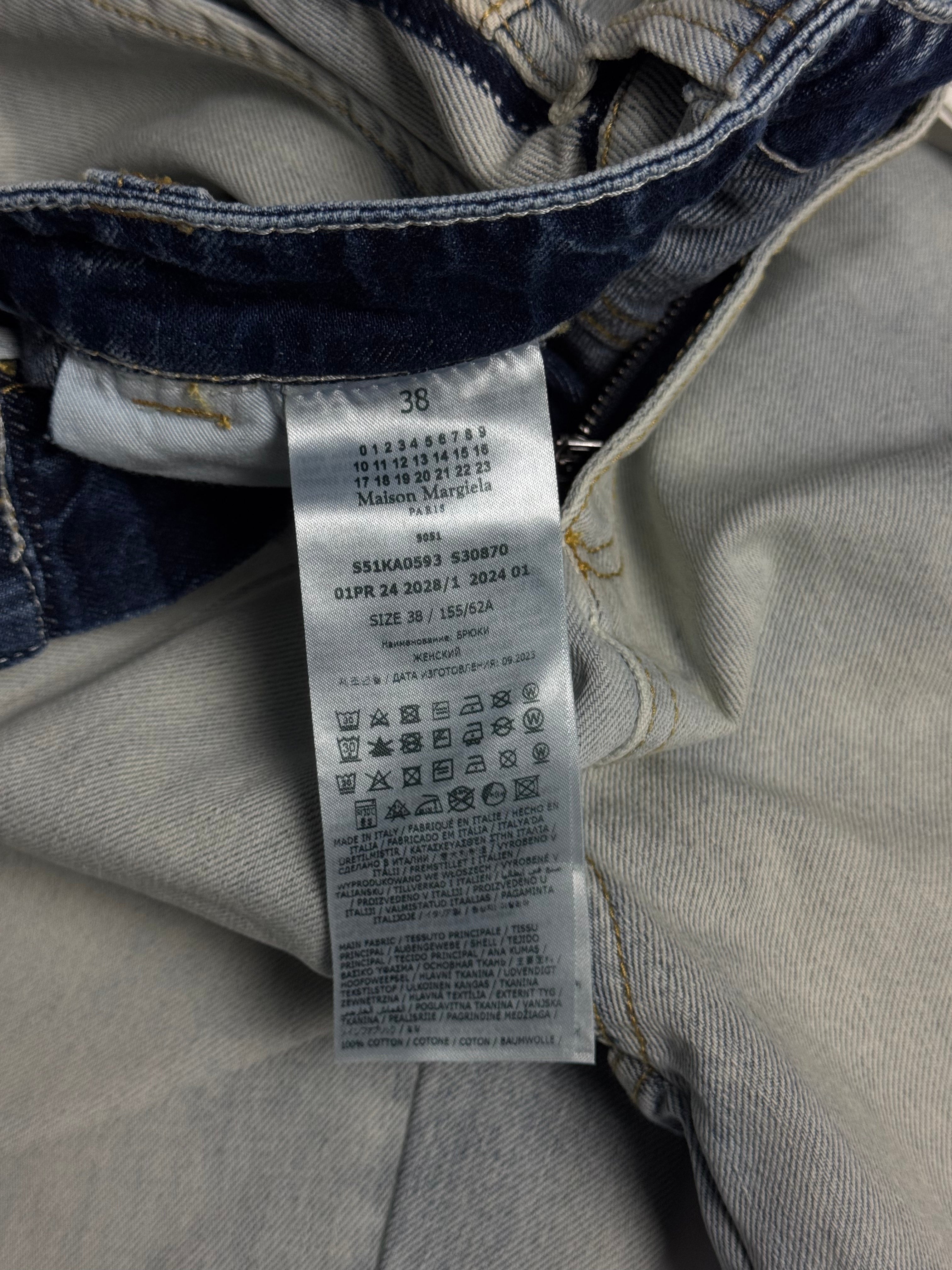 Wide Leg Jeans Faded White