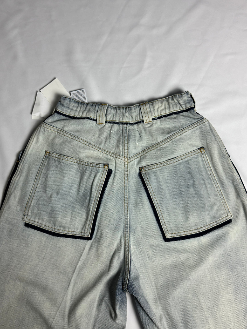 Wide Leg Jeans Faded White