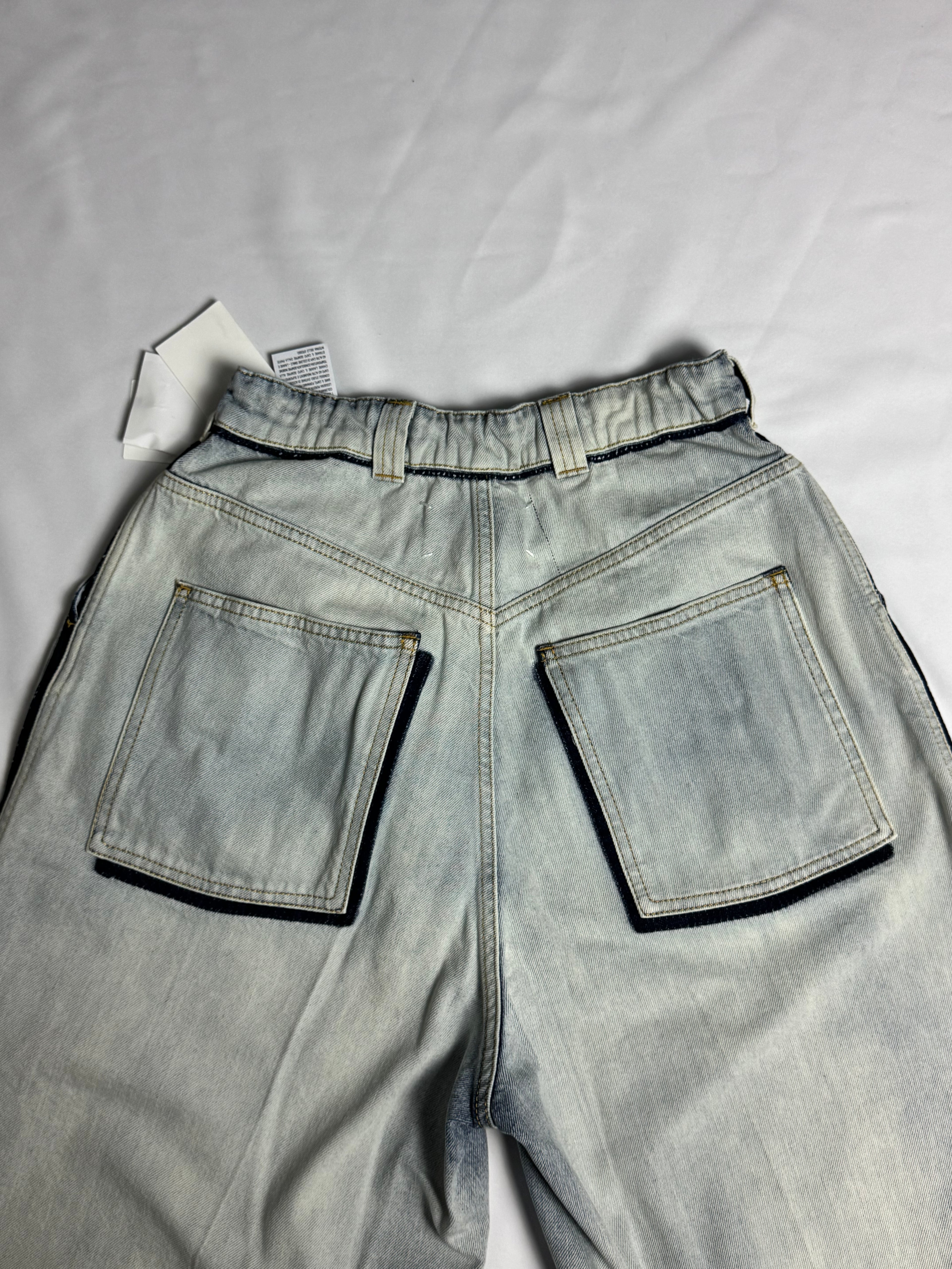 Wide Leg Jeans Faded White
