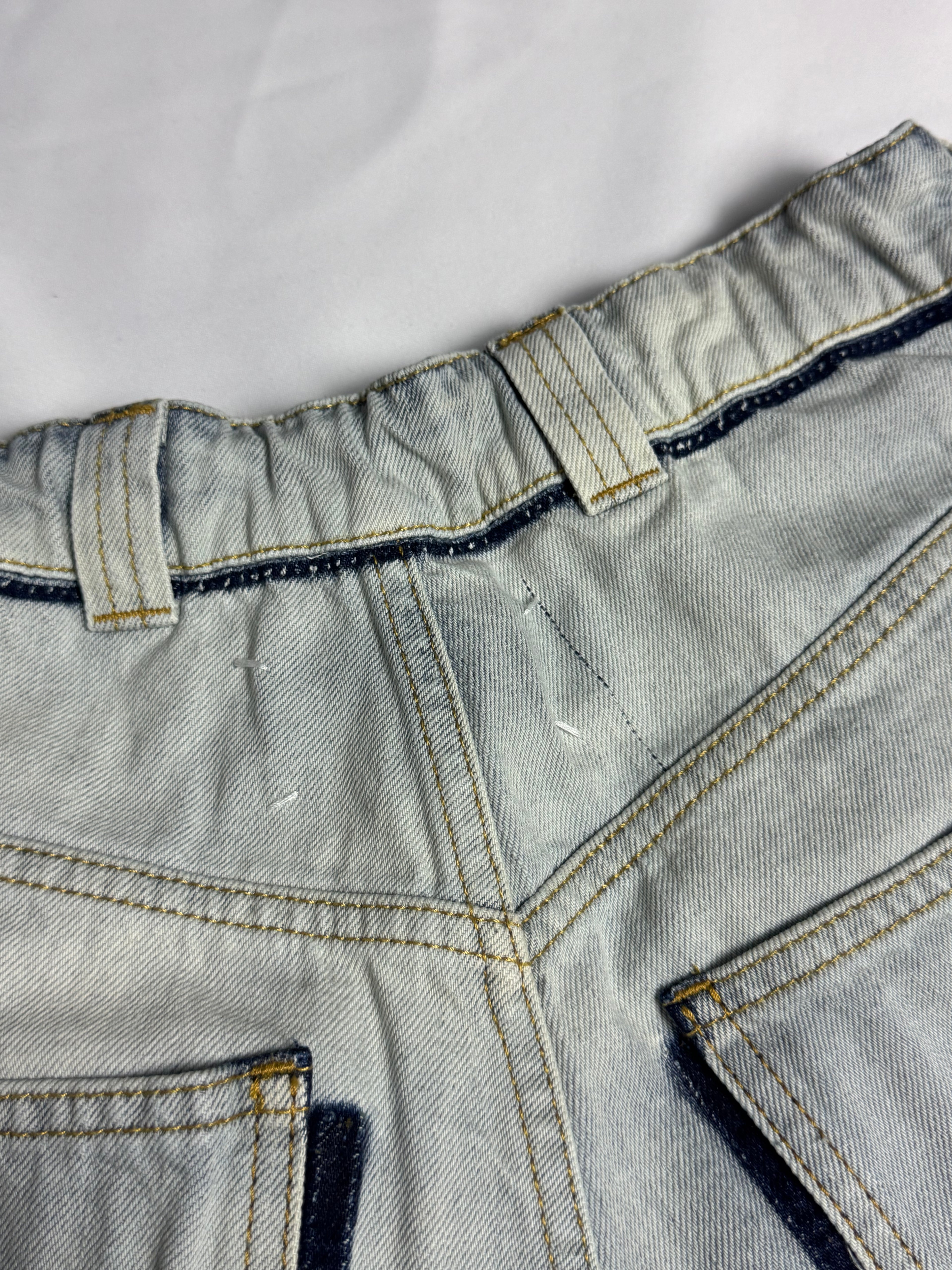Wide Leg Jeans Faded White