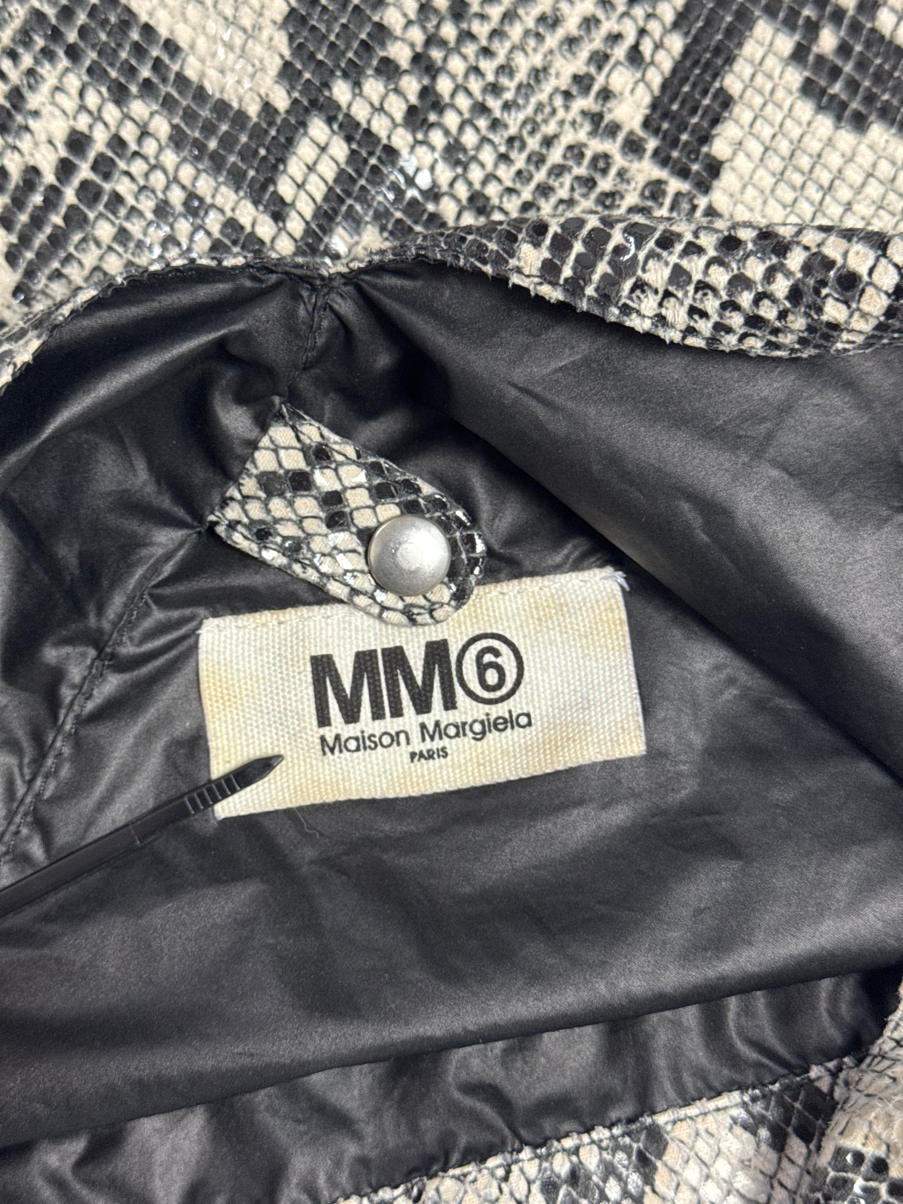 MM6 Japanese Classic Handbag Python