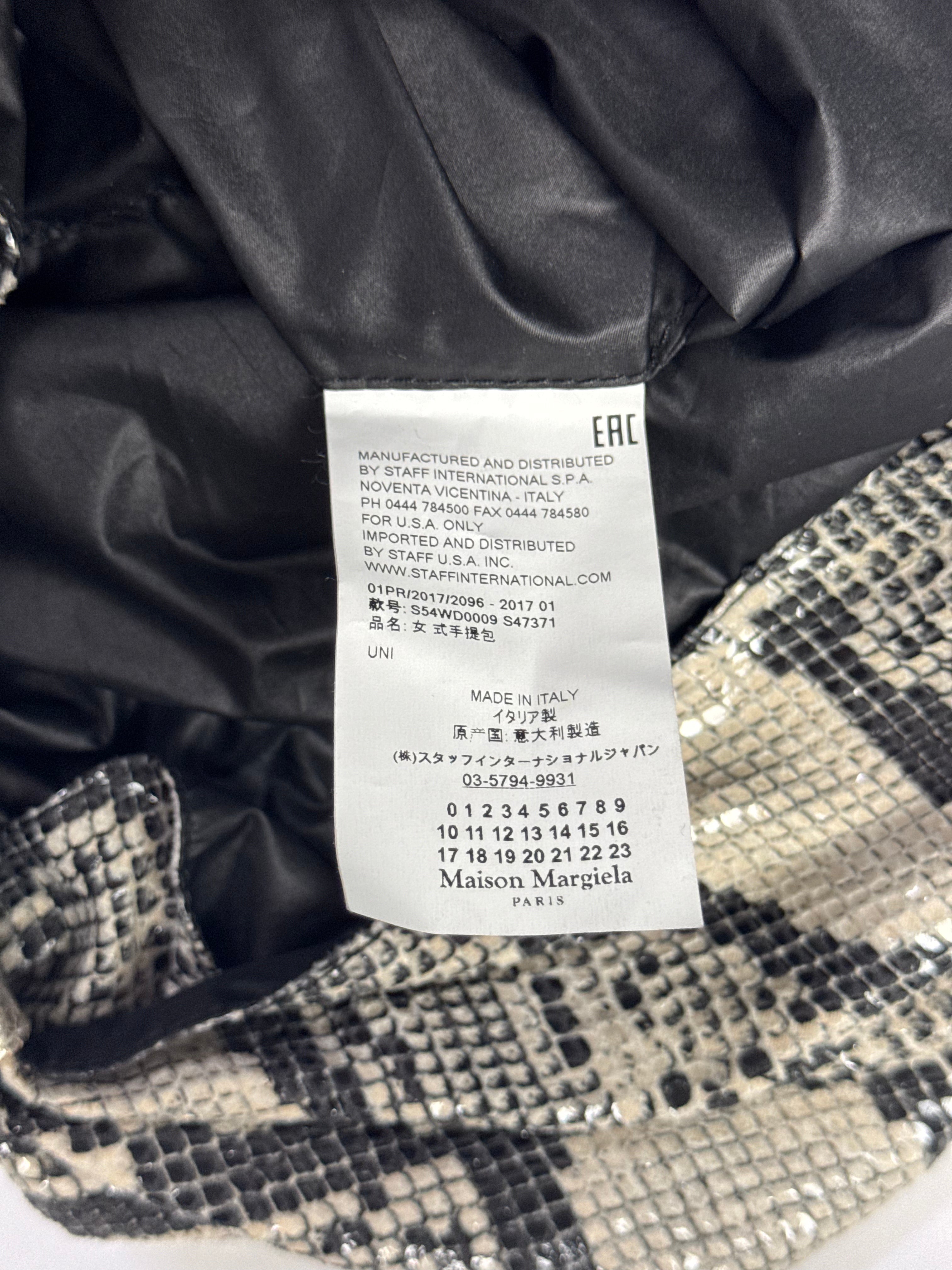 MM6 Japanese Classic Handbag Python