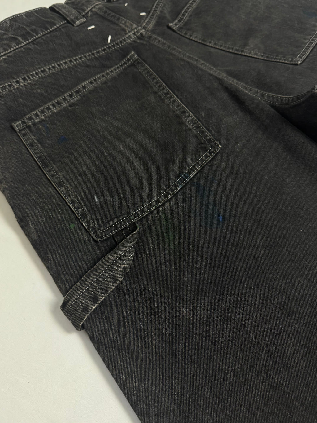 Paint Drops Carpenter Jeans Black
