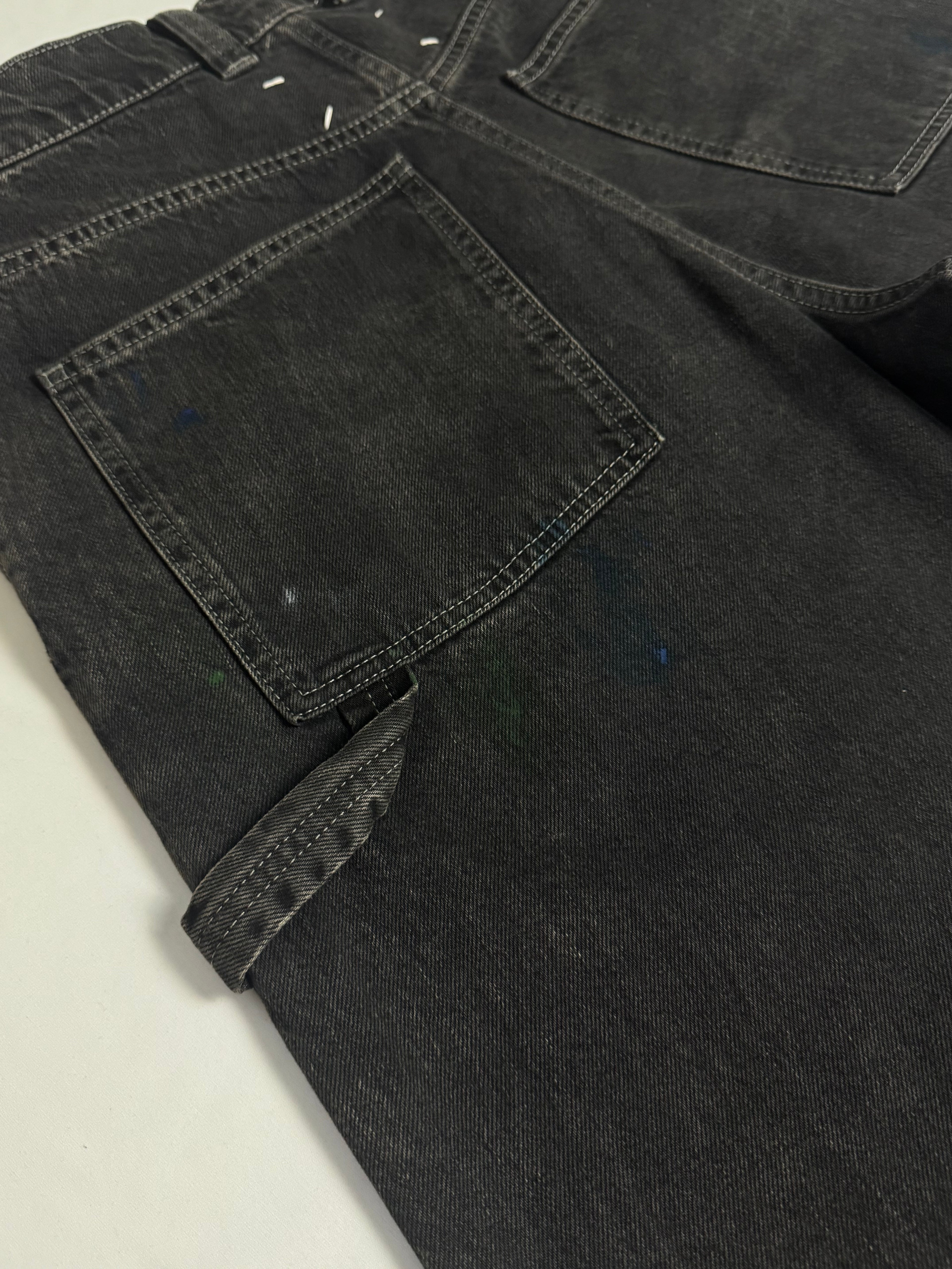 Paint Drops Carpenter Jeans Black