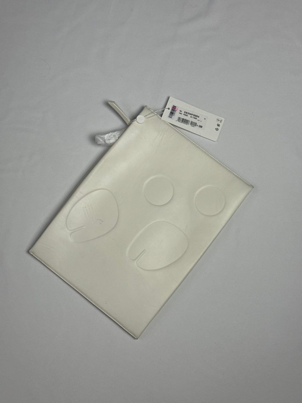 Four Stitches Tabi Large Clutch Bag Cream