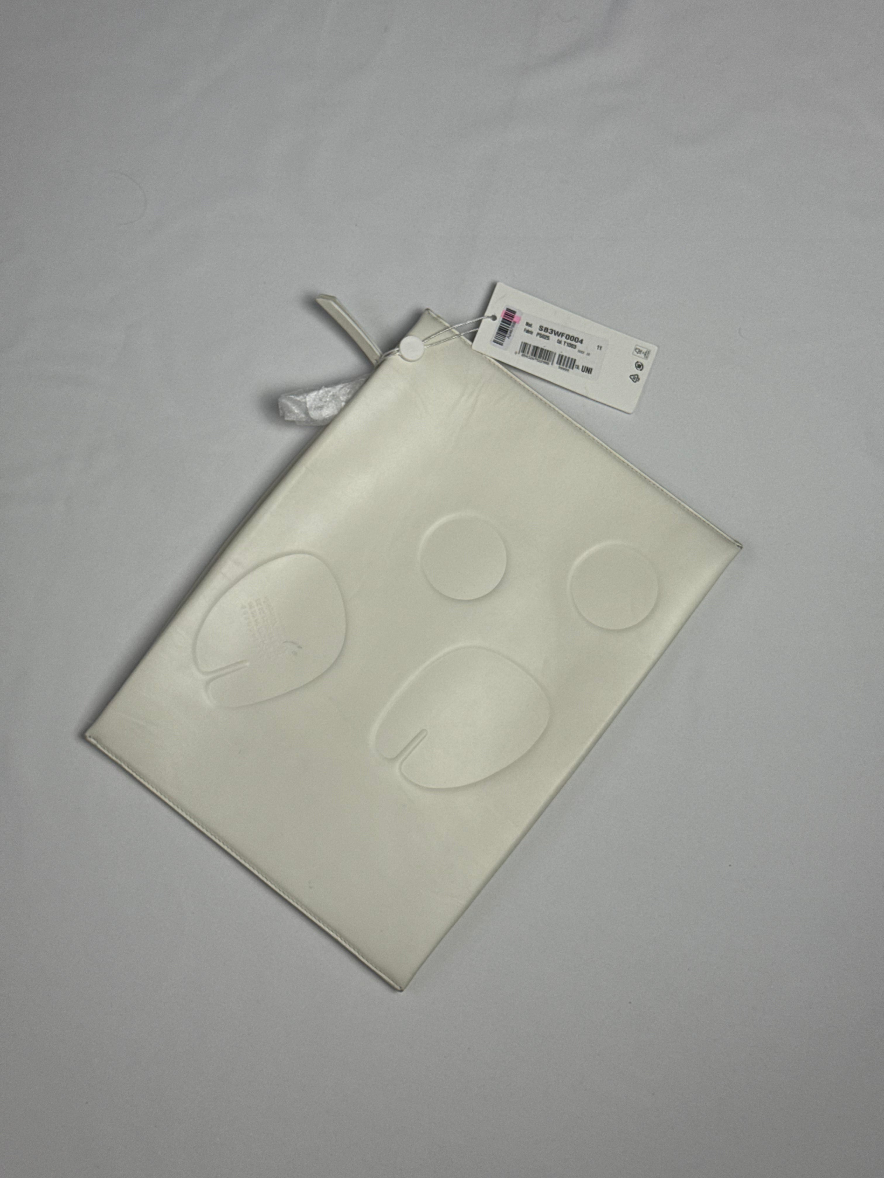 Four Stitches Tabi Large Clutch Bag Cream