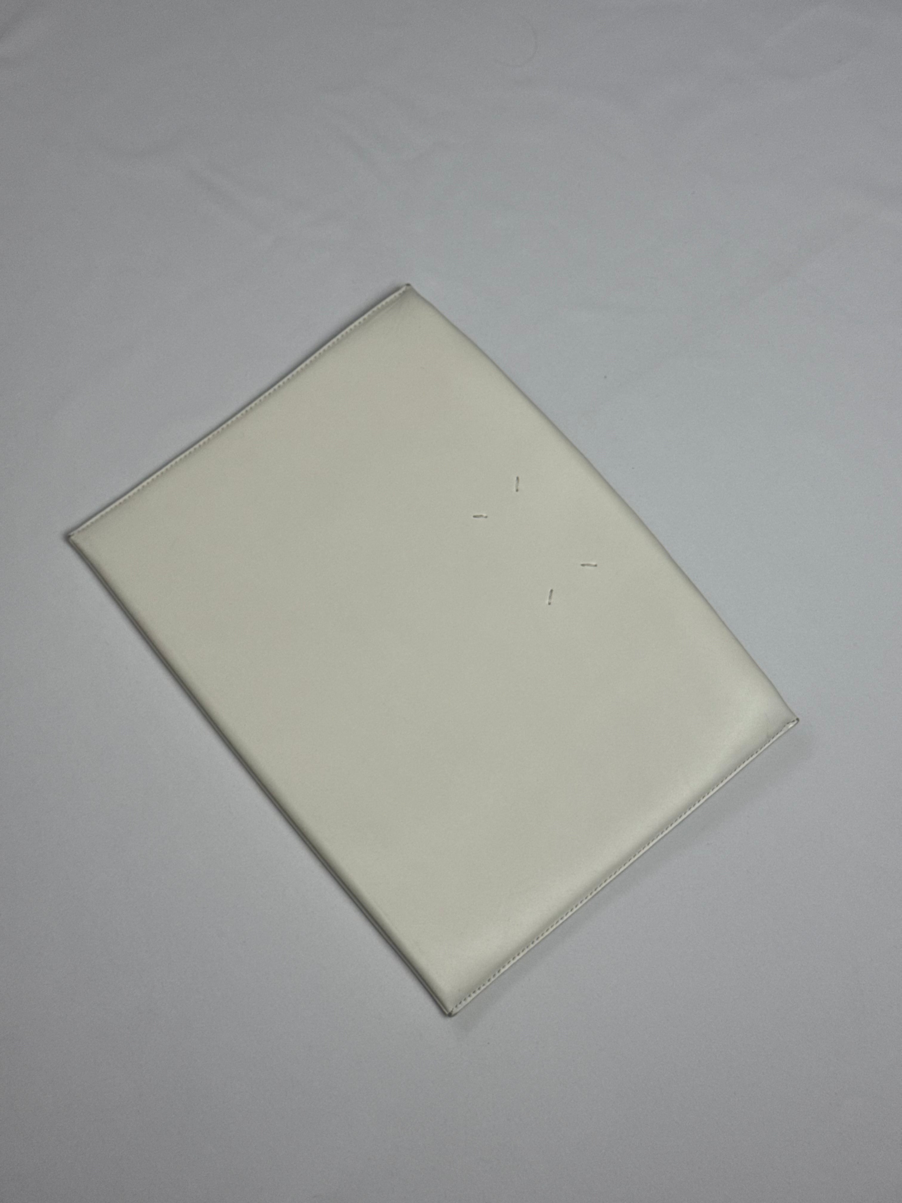 Four Stitches Tabi Large Clutch Bag Cream
