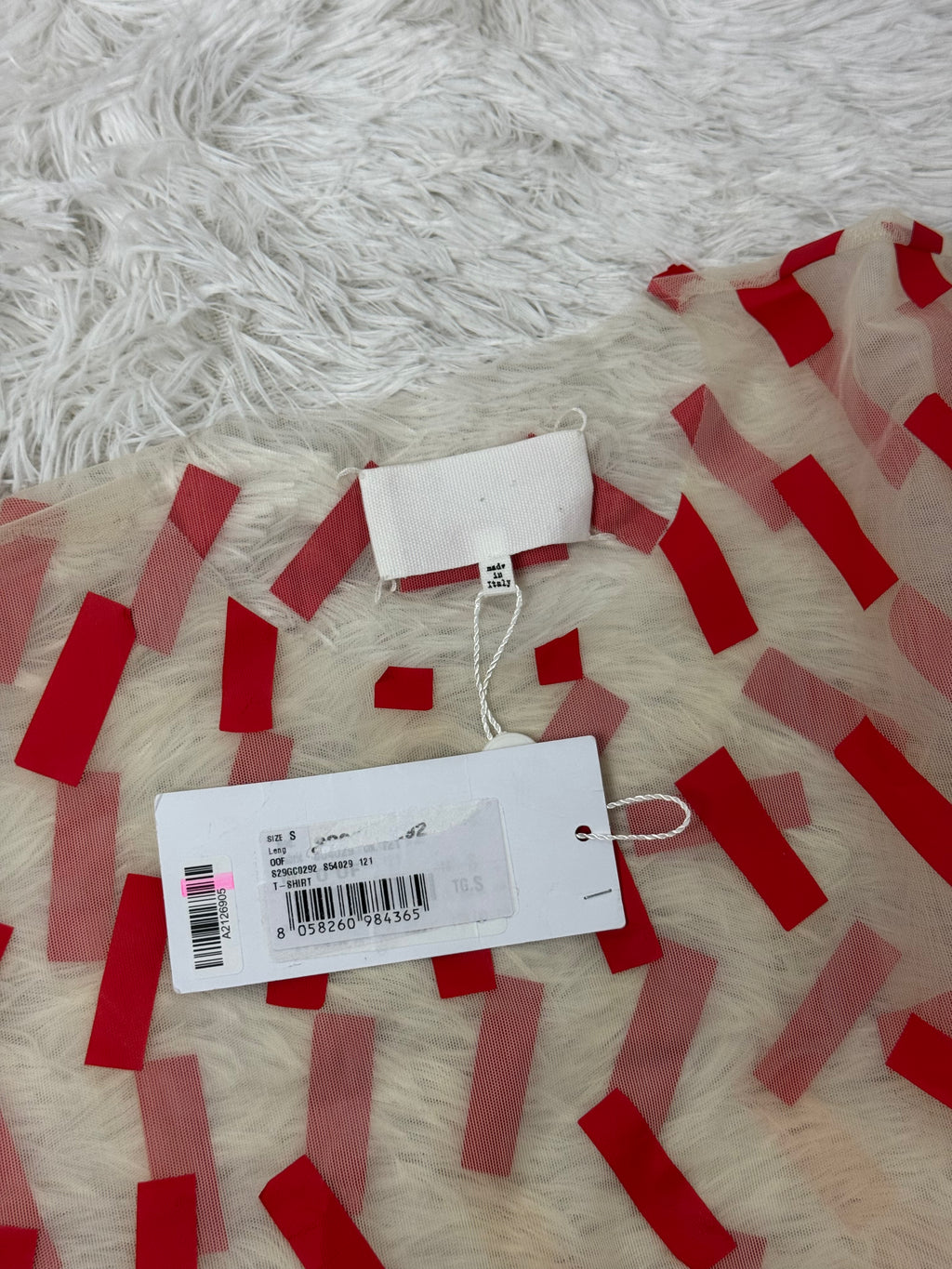 SS2021 Runway Transparent Top Red