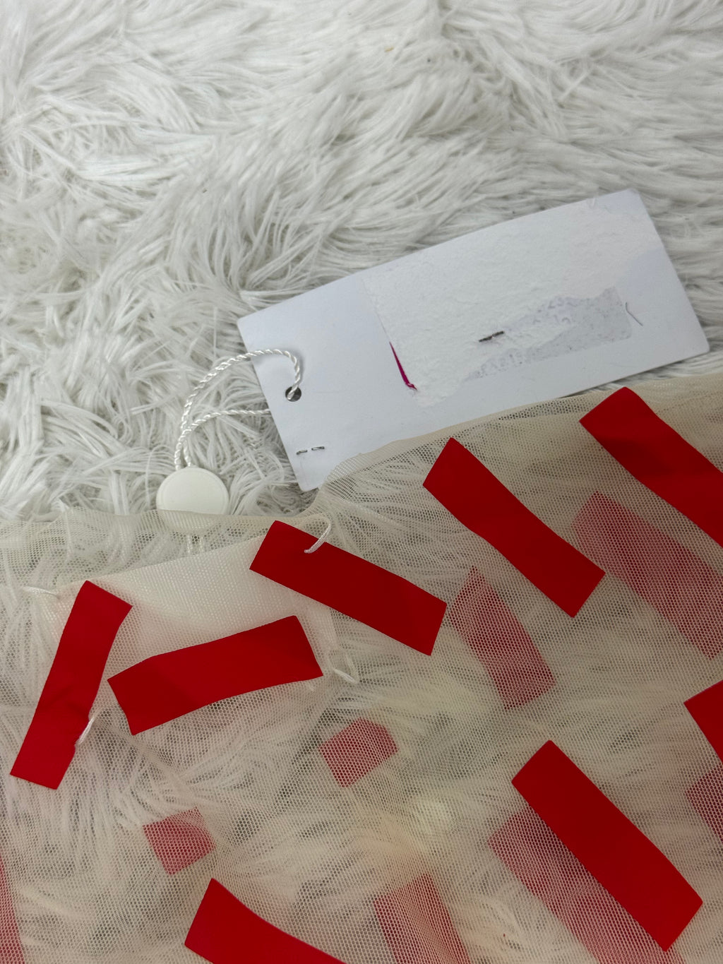 SS2021 Runway Transparent Top Red