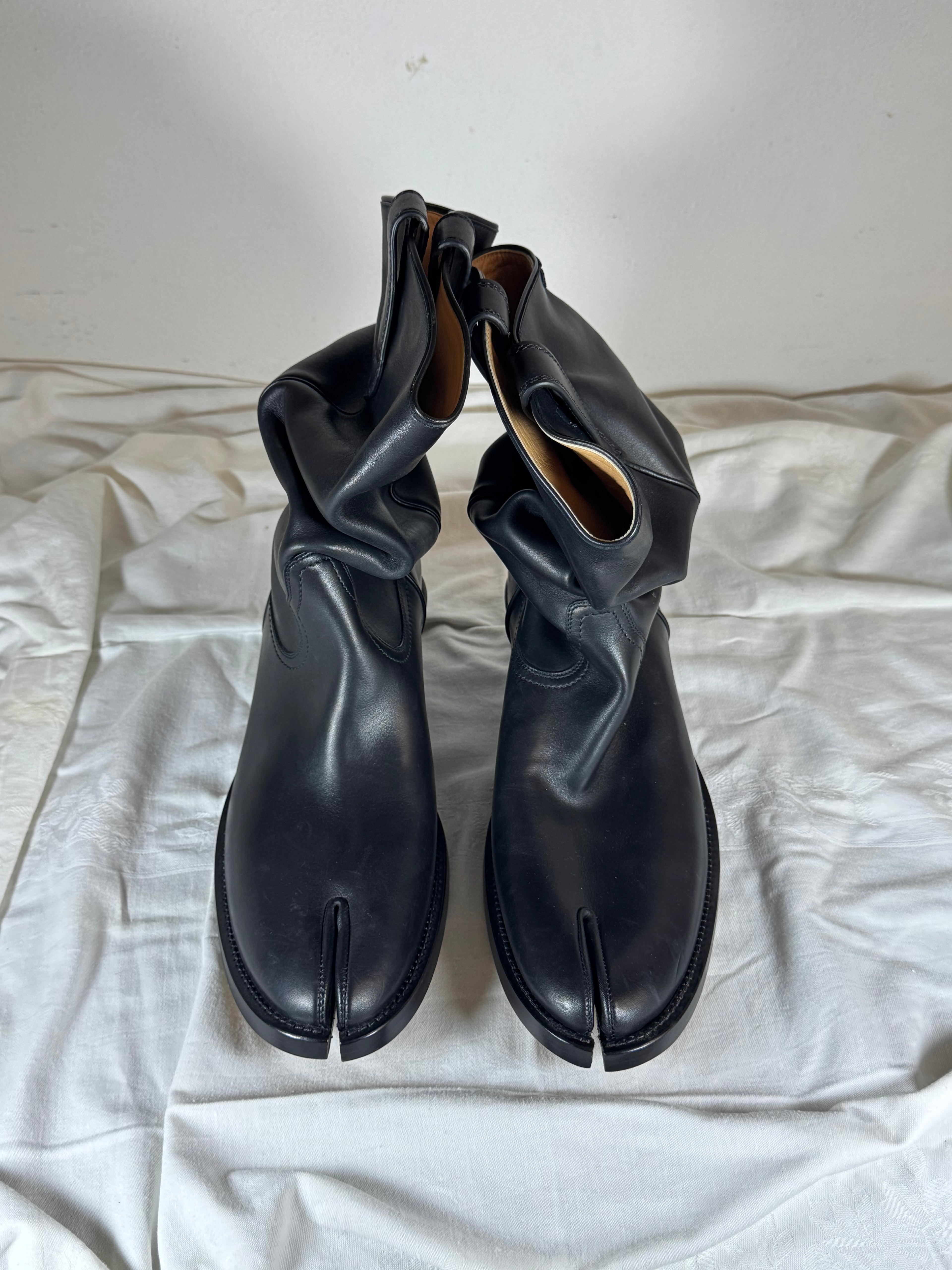 Tabi Texan Ankle Boots Black