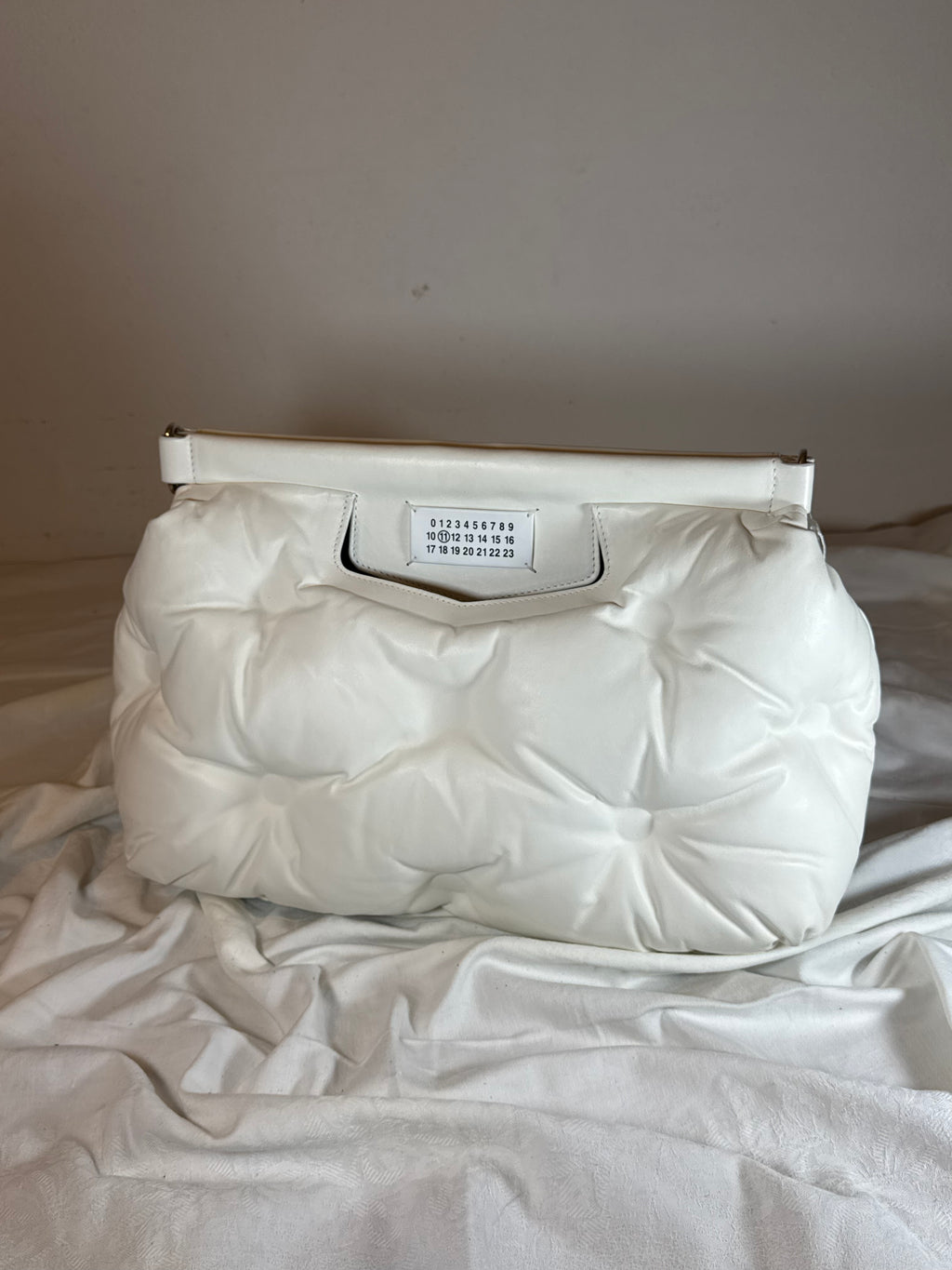Glam Slam Classic Medium Crossbody Handbag White