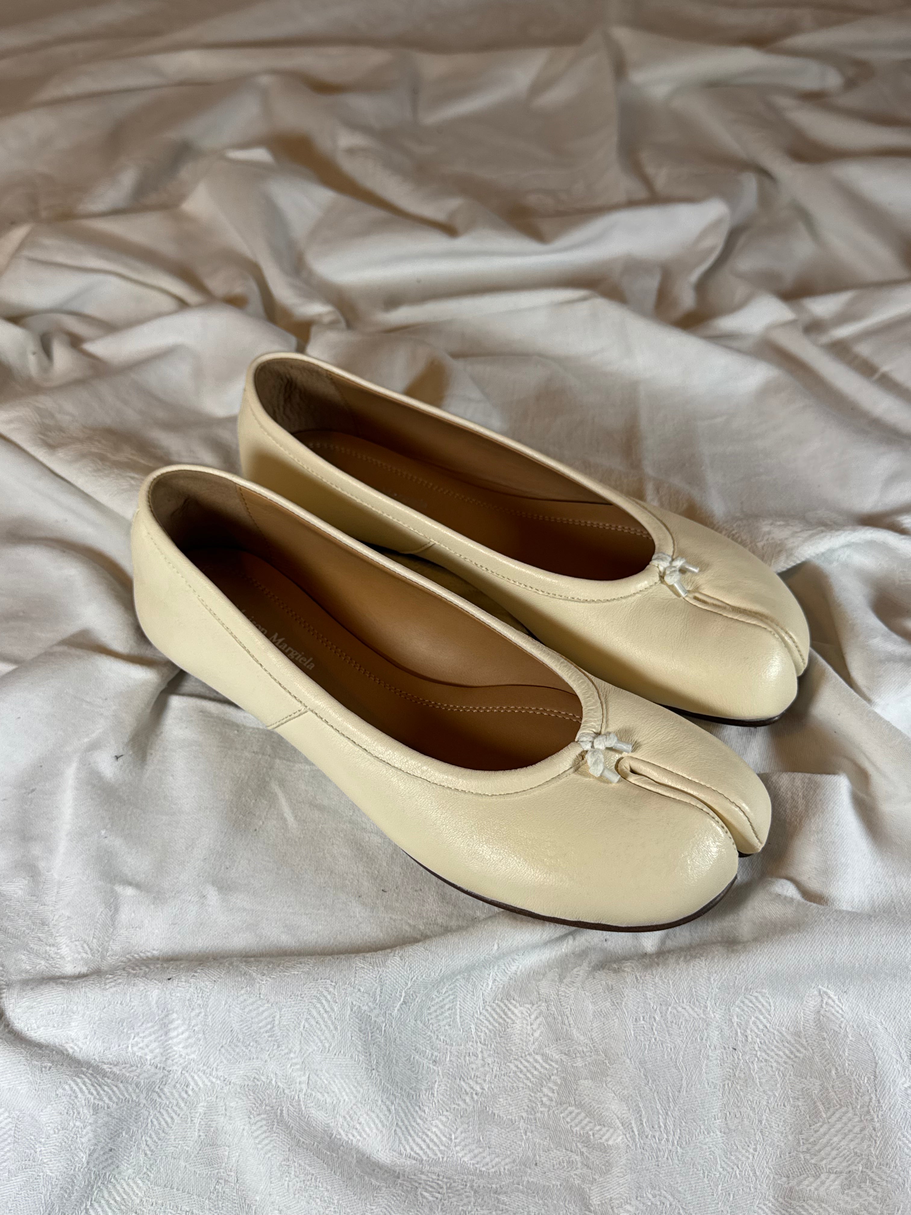 Tabi Ballet Flat Cream