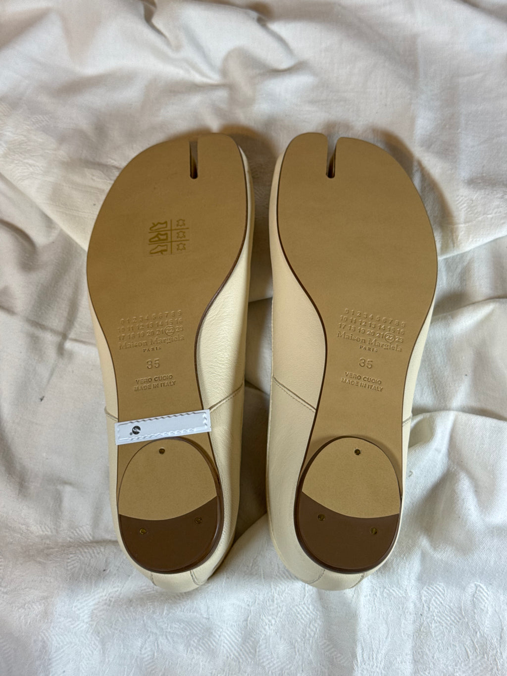 Tabi Ballet Flat Cream