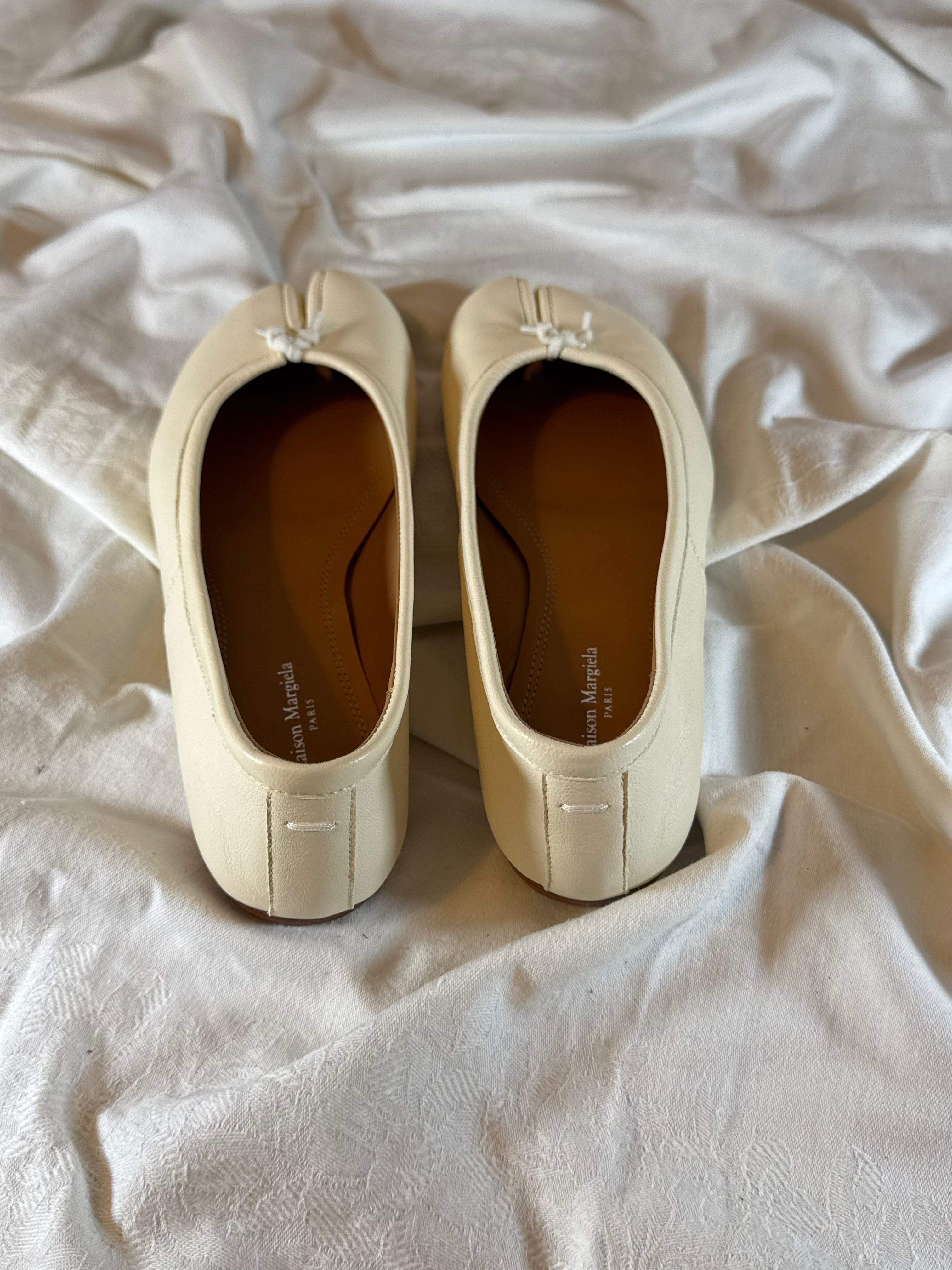 Tabi Ballet Flat Cream
