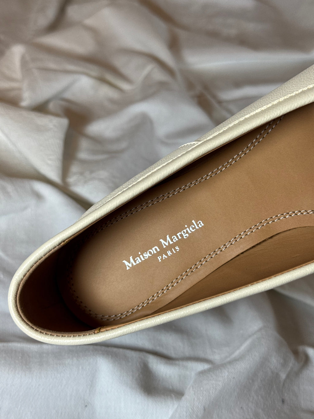 Tabi Ballet Flat Cream