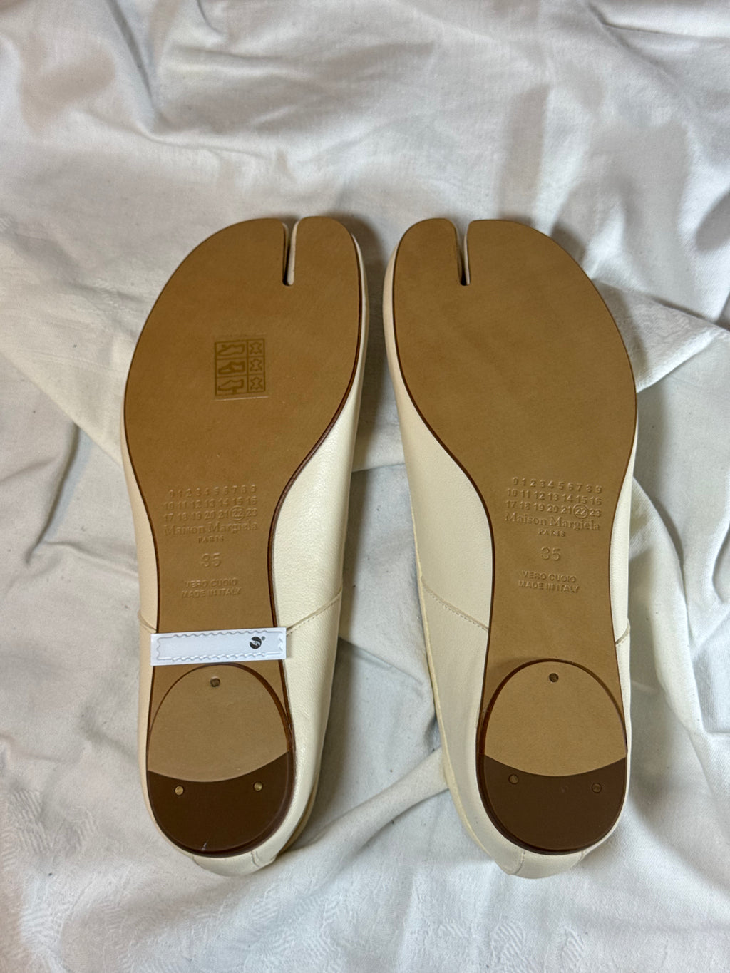 Tabi Ballet Flat Cream
