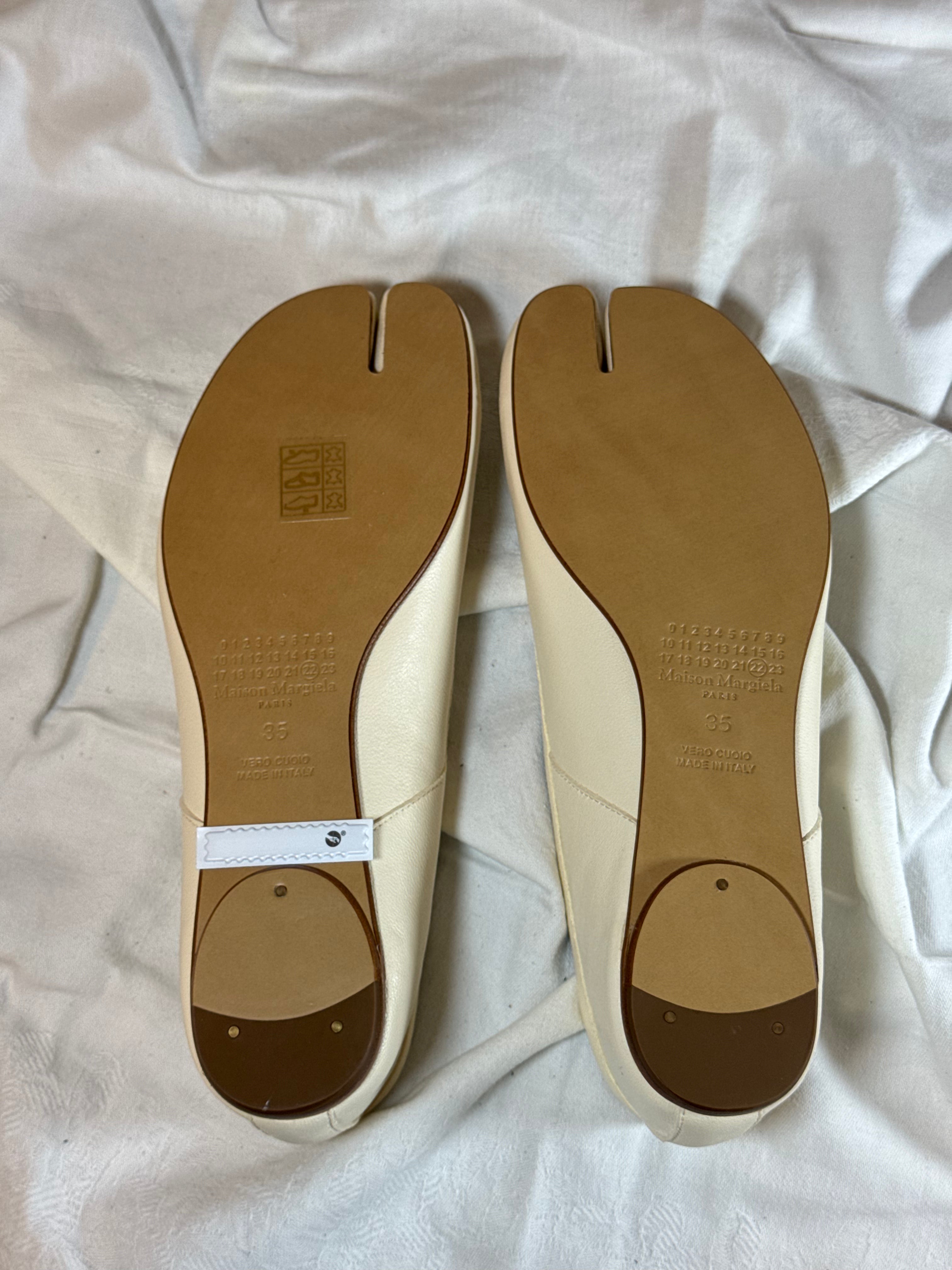 Tabi Ballet Flat Cream