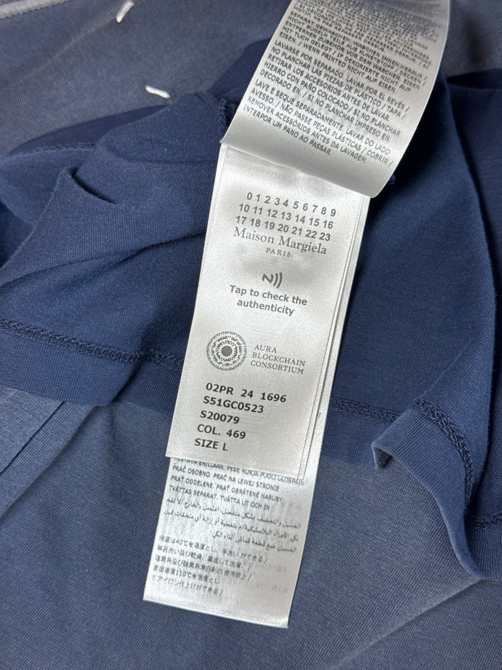 T-Shirt College Logo Blue
