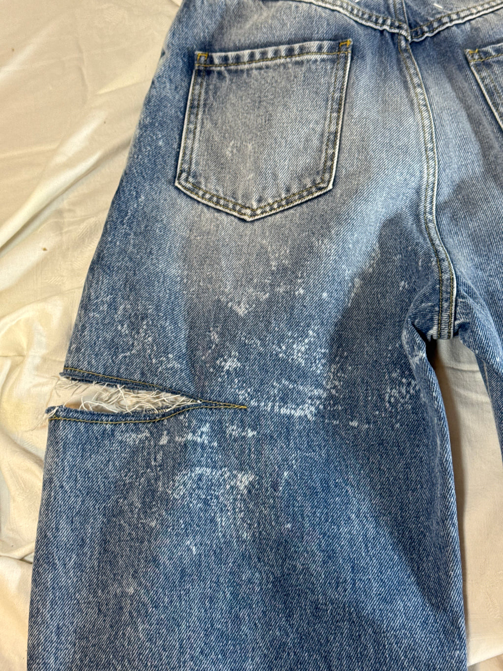 Cut-Out Jeans Blue