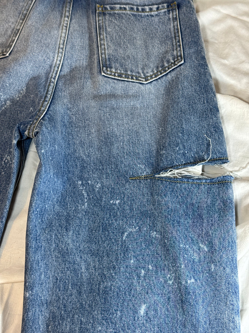 Cut-Out Jeans Blue