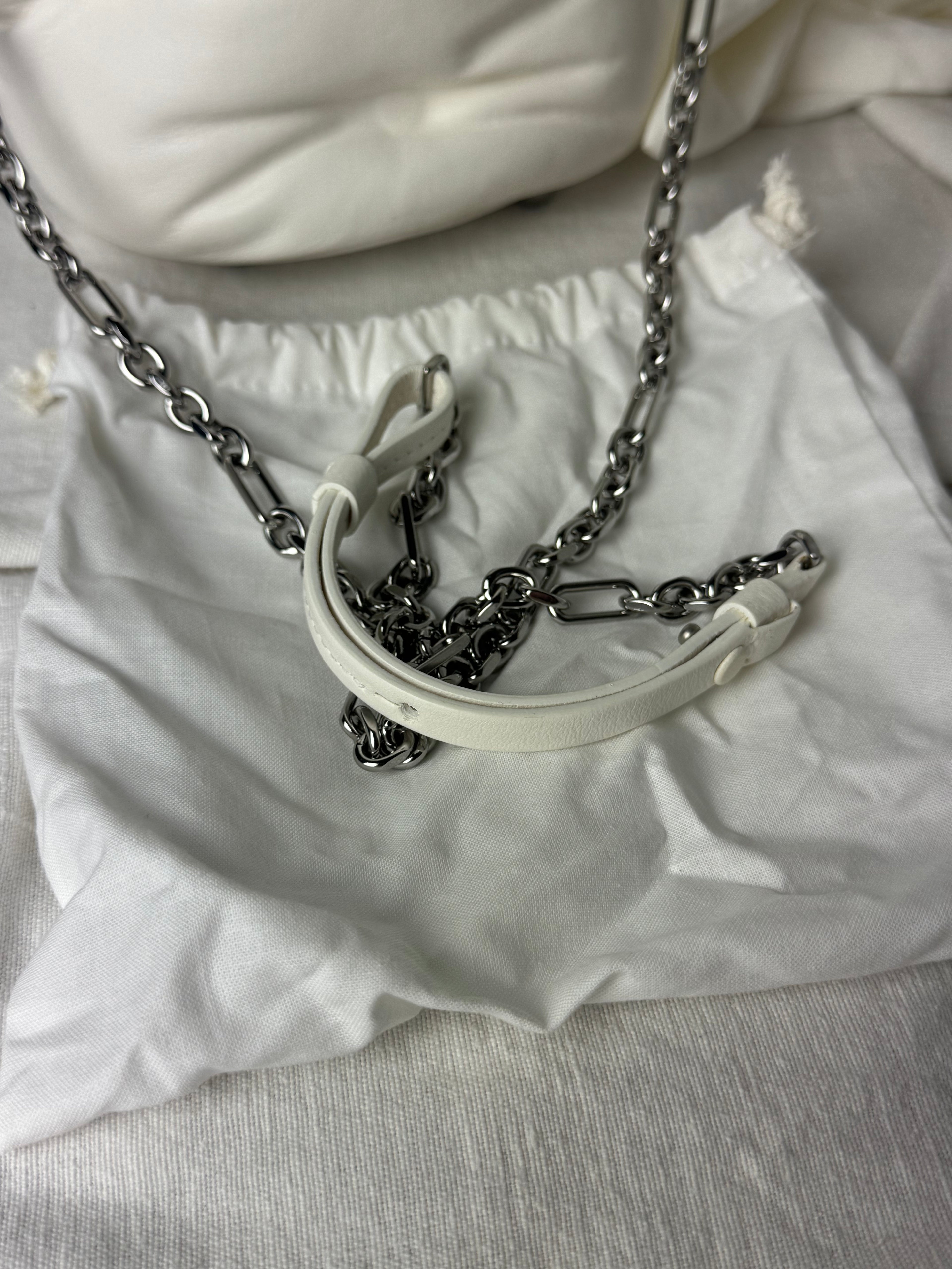 Glam Slam Mini Bucket Crossbody Bag White