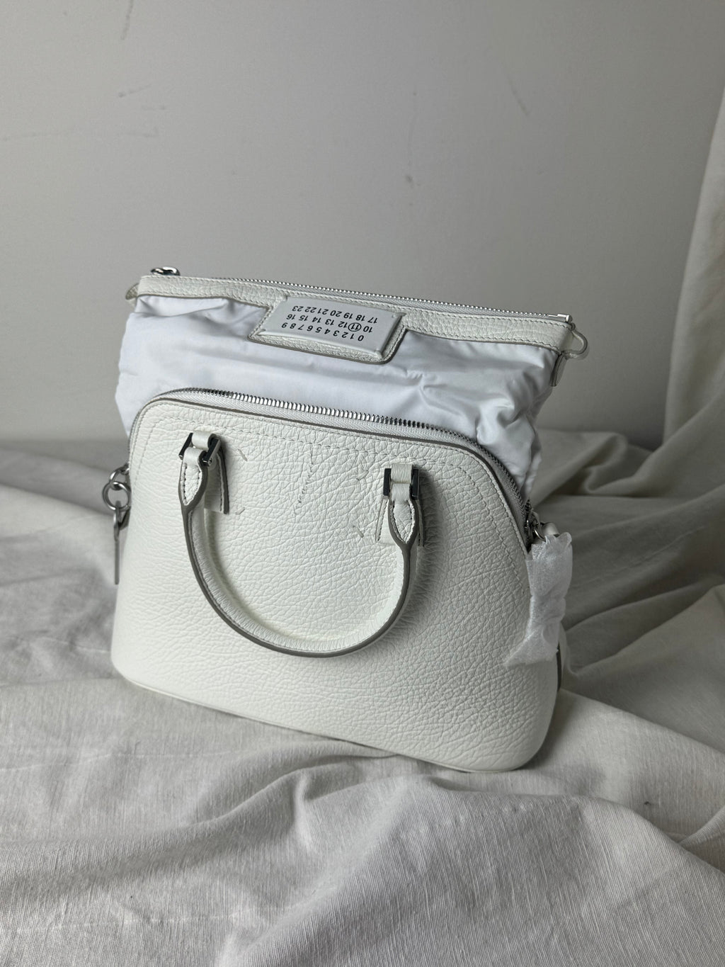 5AC Classique Mini Crossbody Handbag White