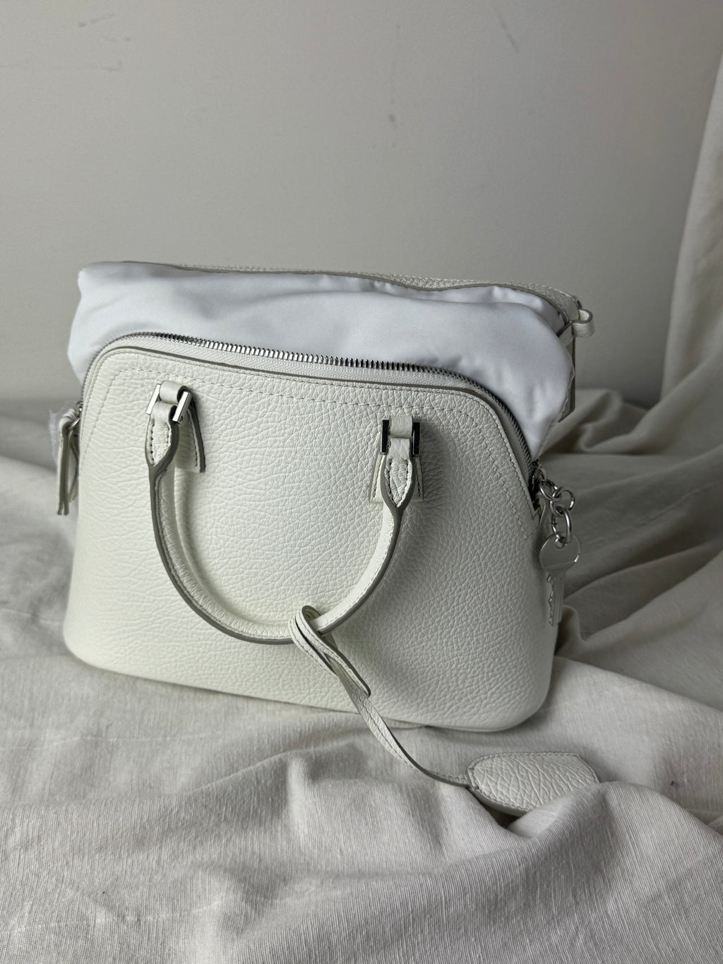 5AC Classique Mini Crossbody Handbag White