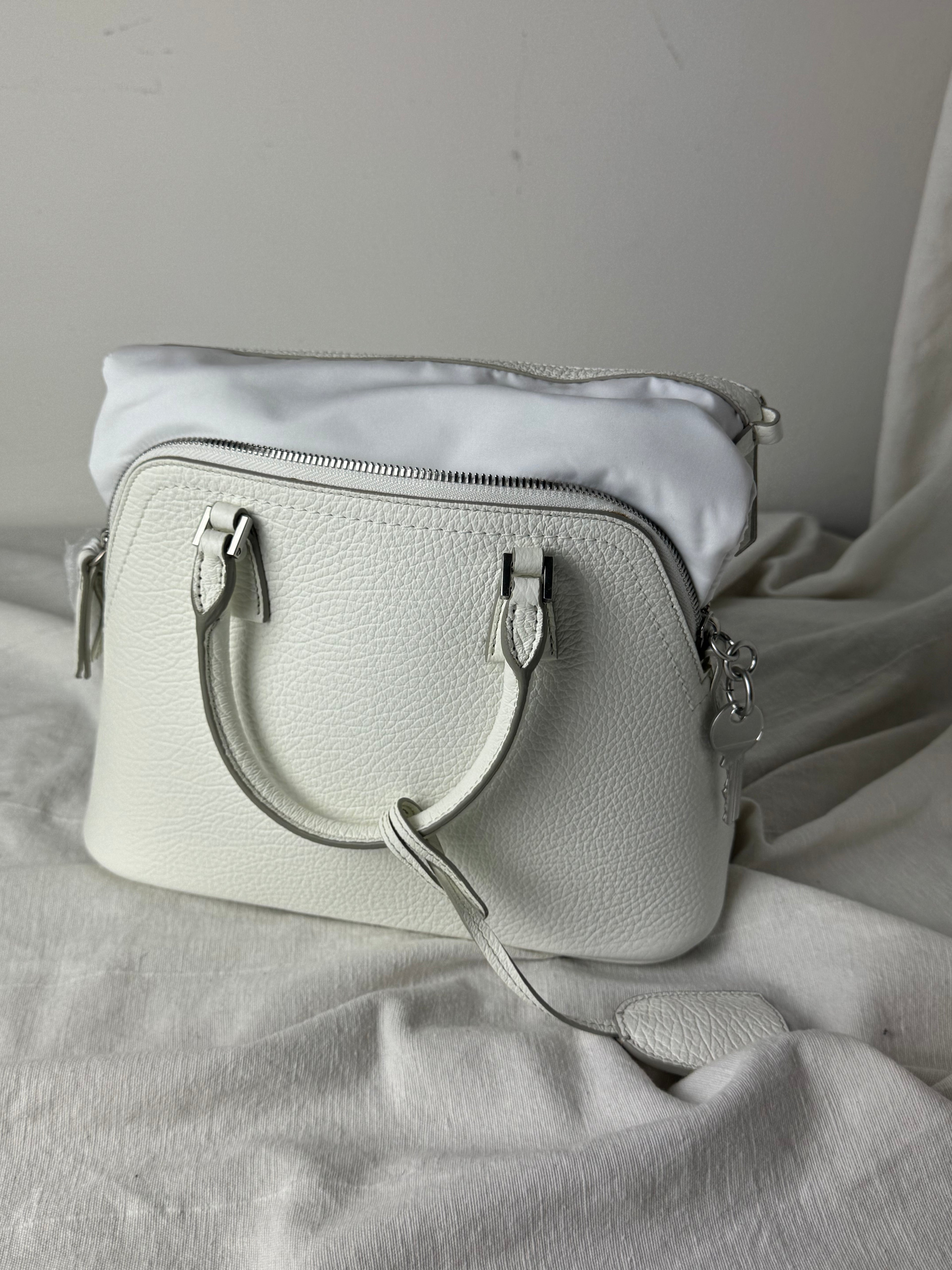5AC Classique Mini Crossbody Handbag White