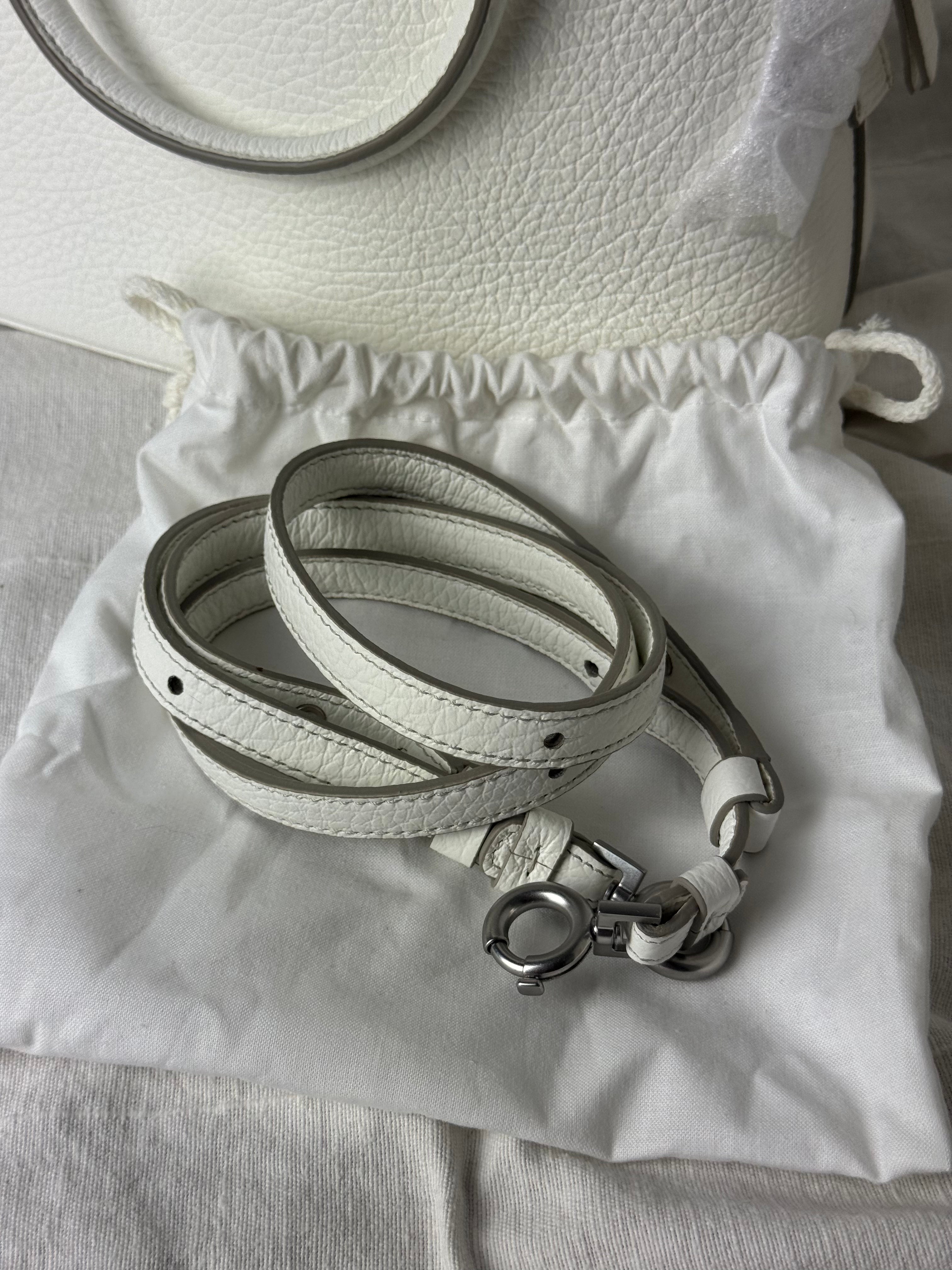5AC Classique Mini Crossbody Handbag White