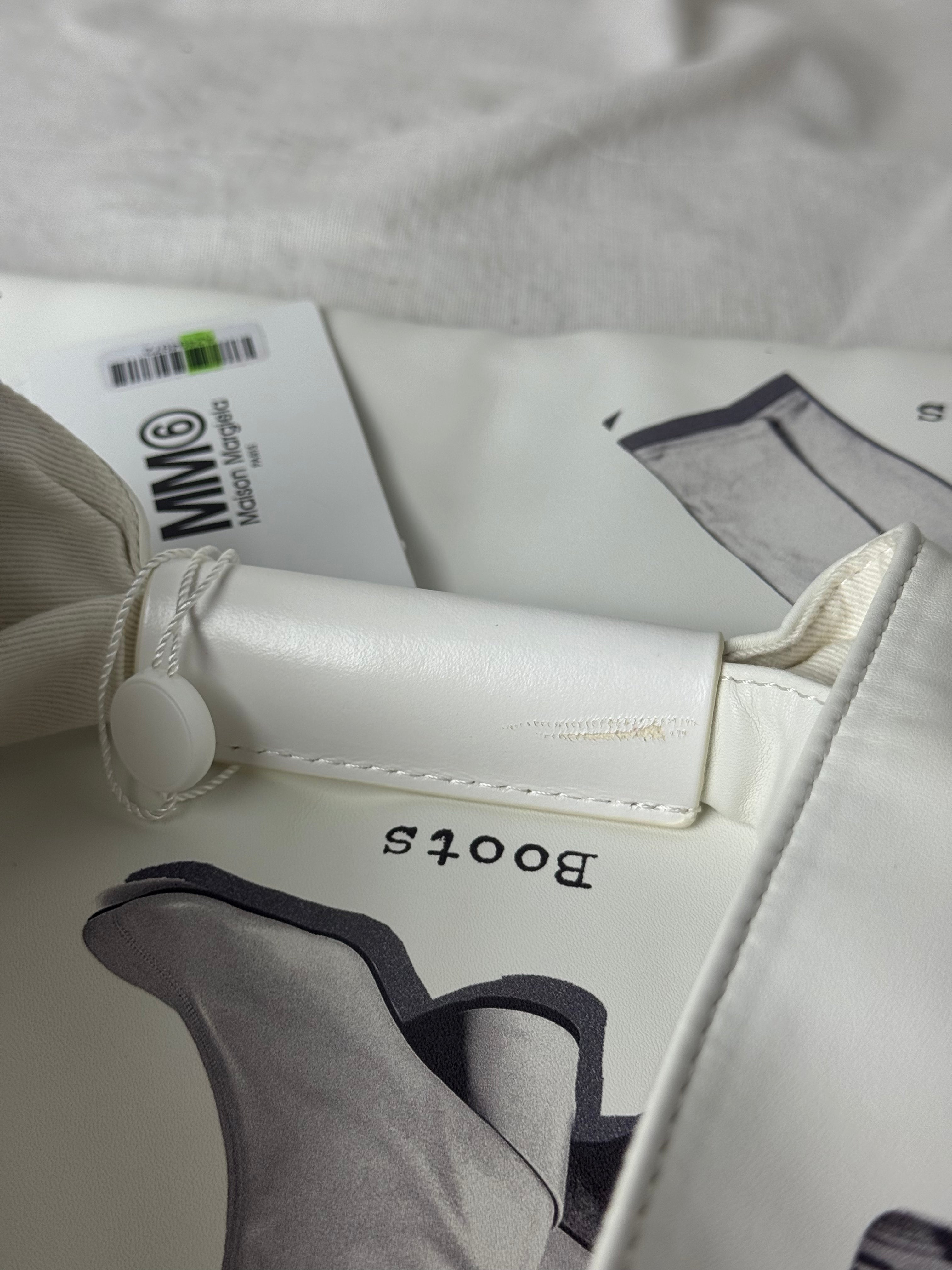 MM6 Japanese Classic Handbag Sketches White