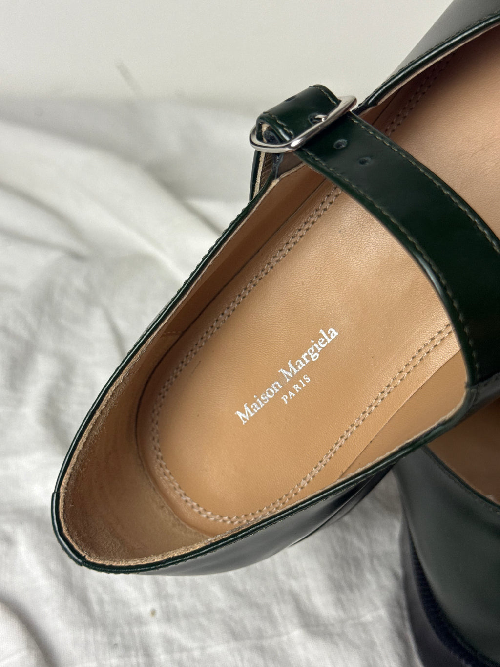 Tabi Mary Jane Chasseurs Green / Black