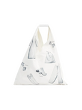 MM6 Japanese Classic Handbag Sketches White