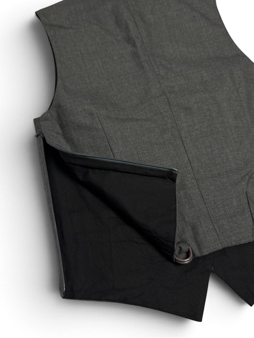 SS1999 Runway Artisanal Gilet Grey