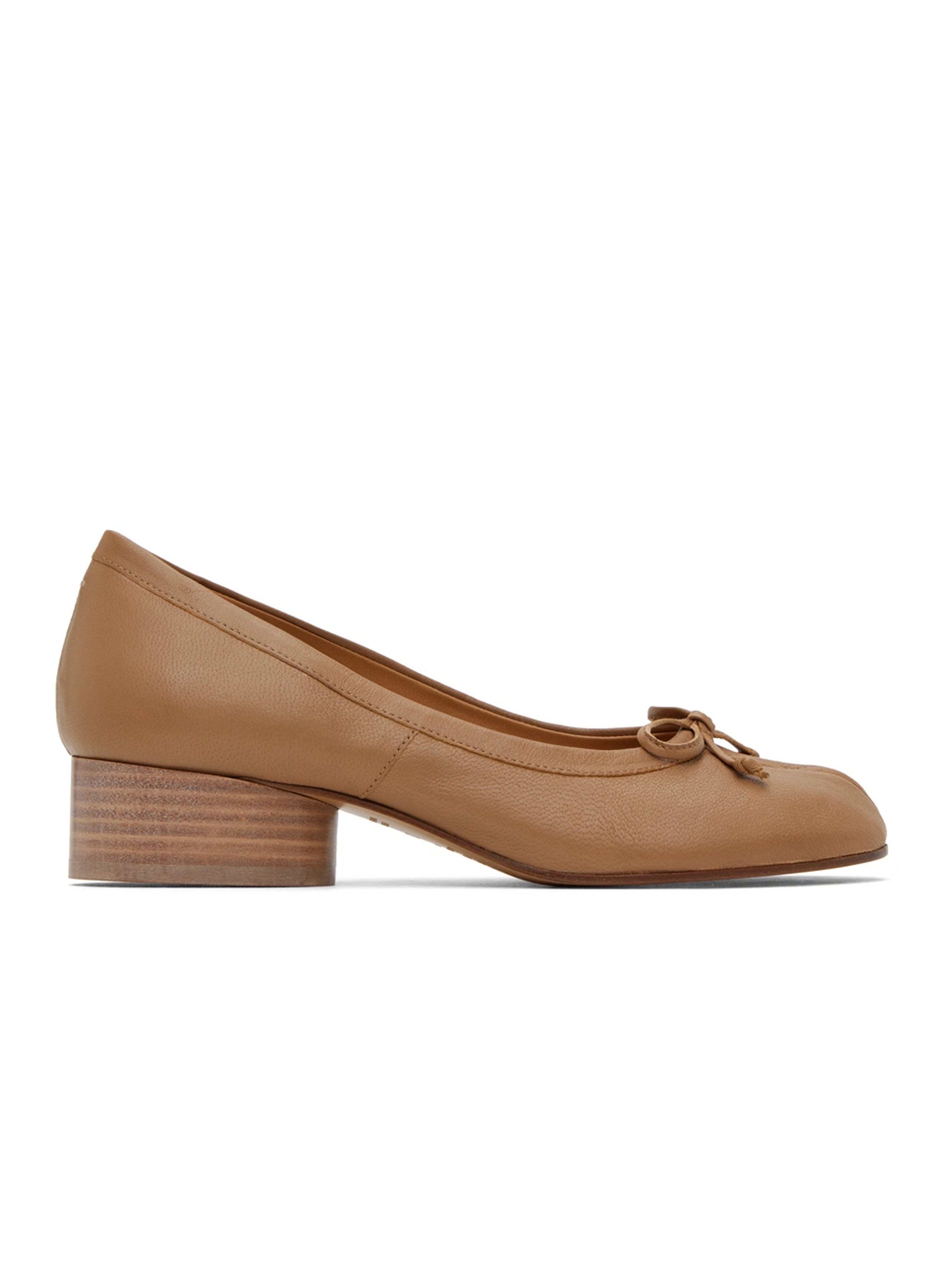 Tabi Ballet Pumps Brown
