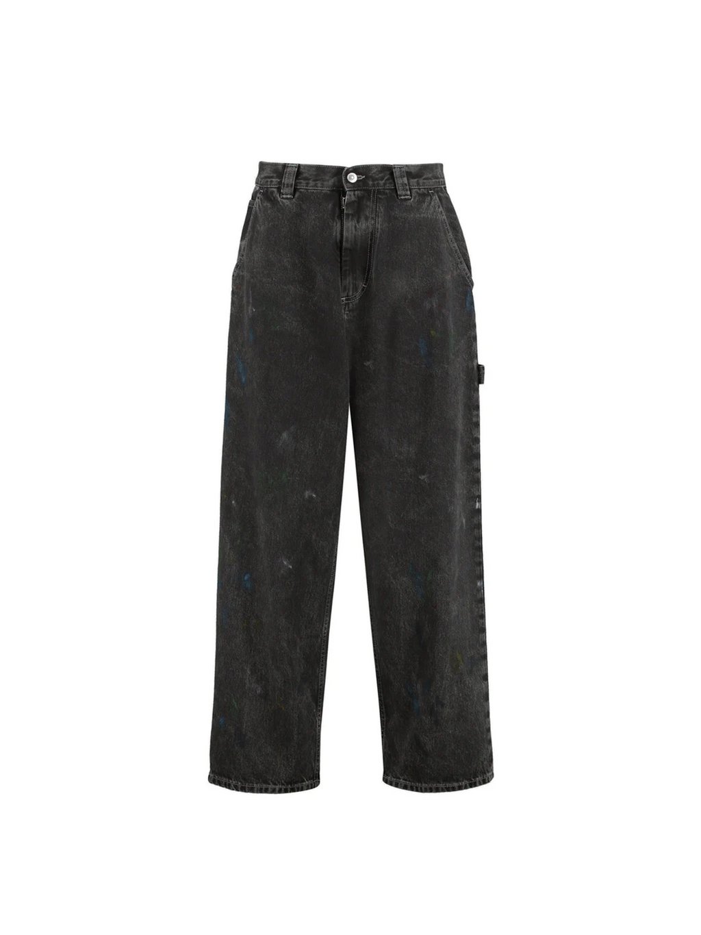 Paint Drops Carpenter Jeans Black