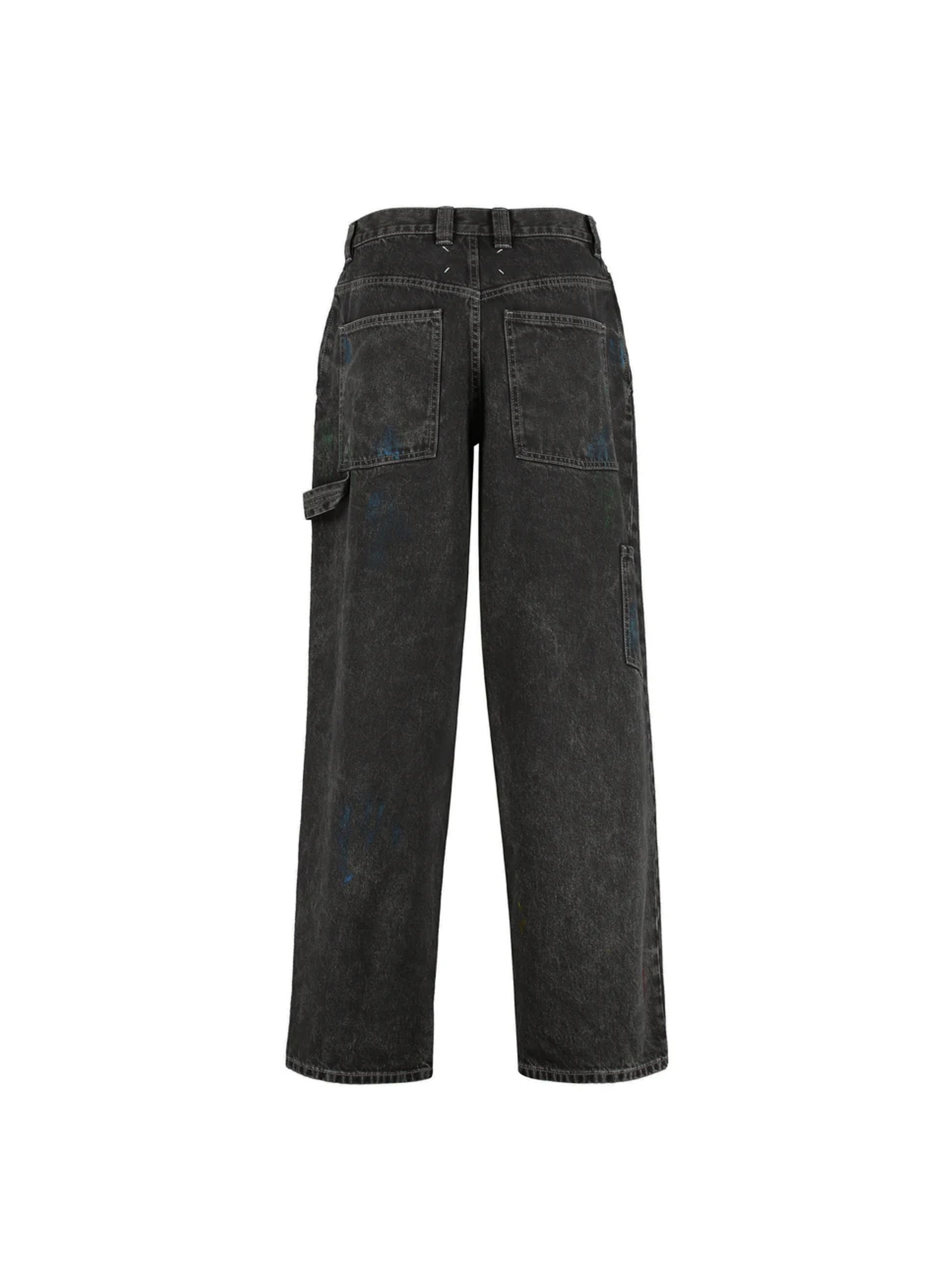 Paint Drops Carpenter Jeans Black
