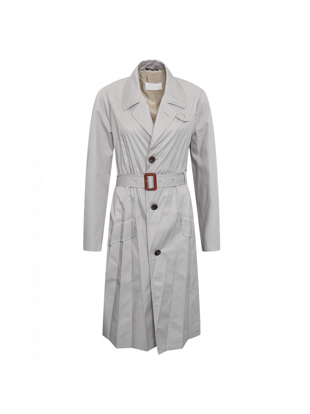 SS2018 Runway Pleated Trenchcoat Grey