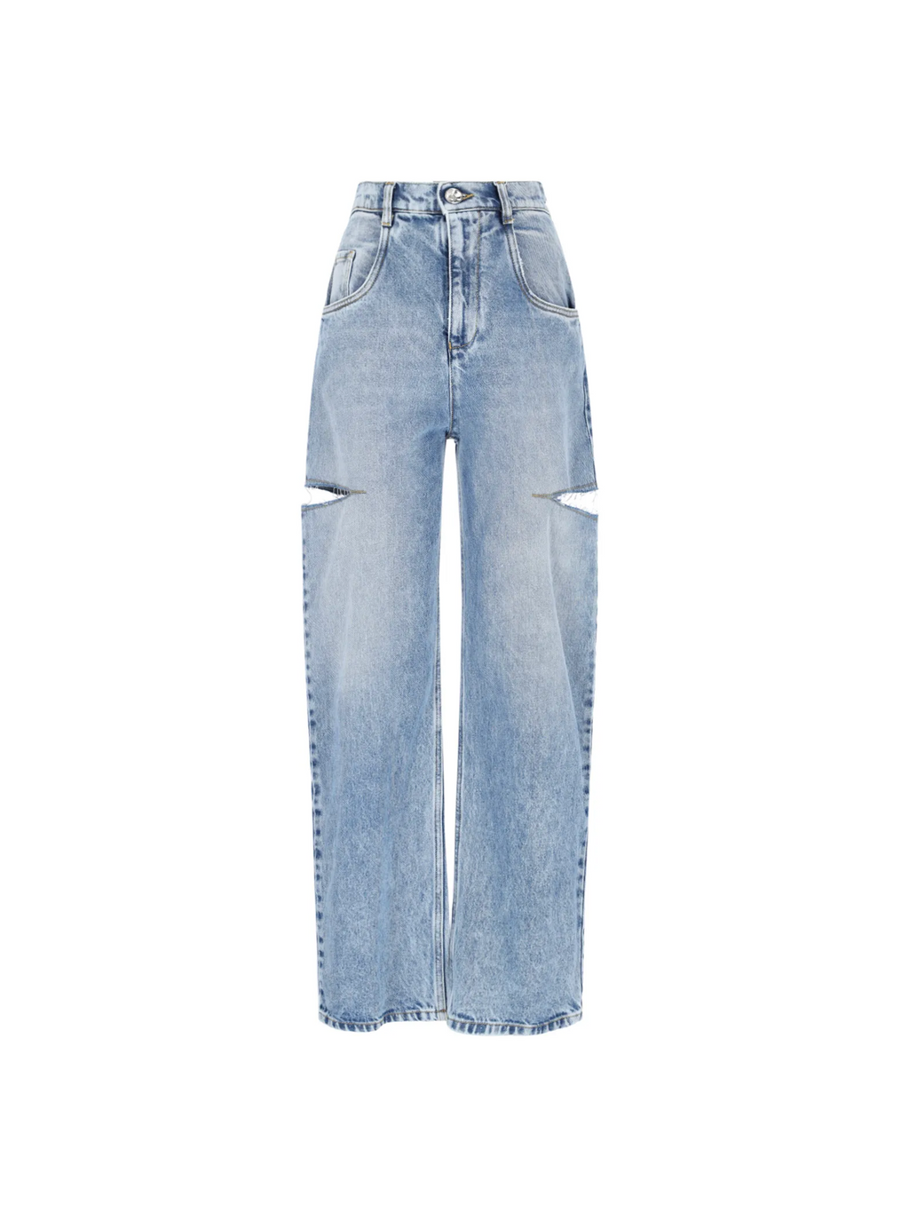 Cut-Out Jeans Blue