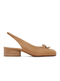 Tabi Slingback Ballet Pumps Brown