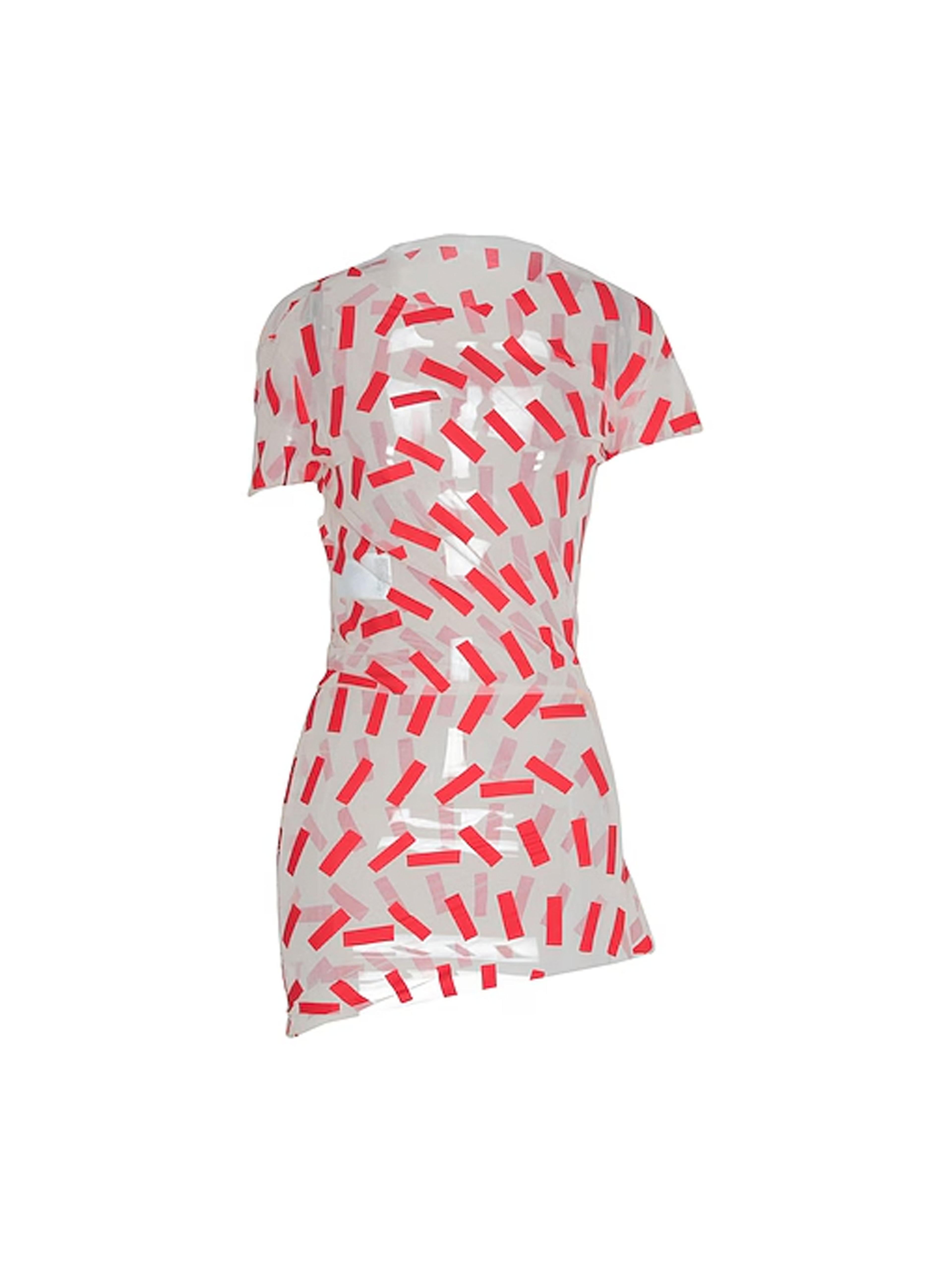 SS2021 Runway Transparent Top Red
